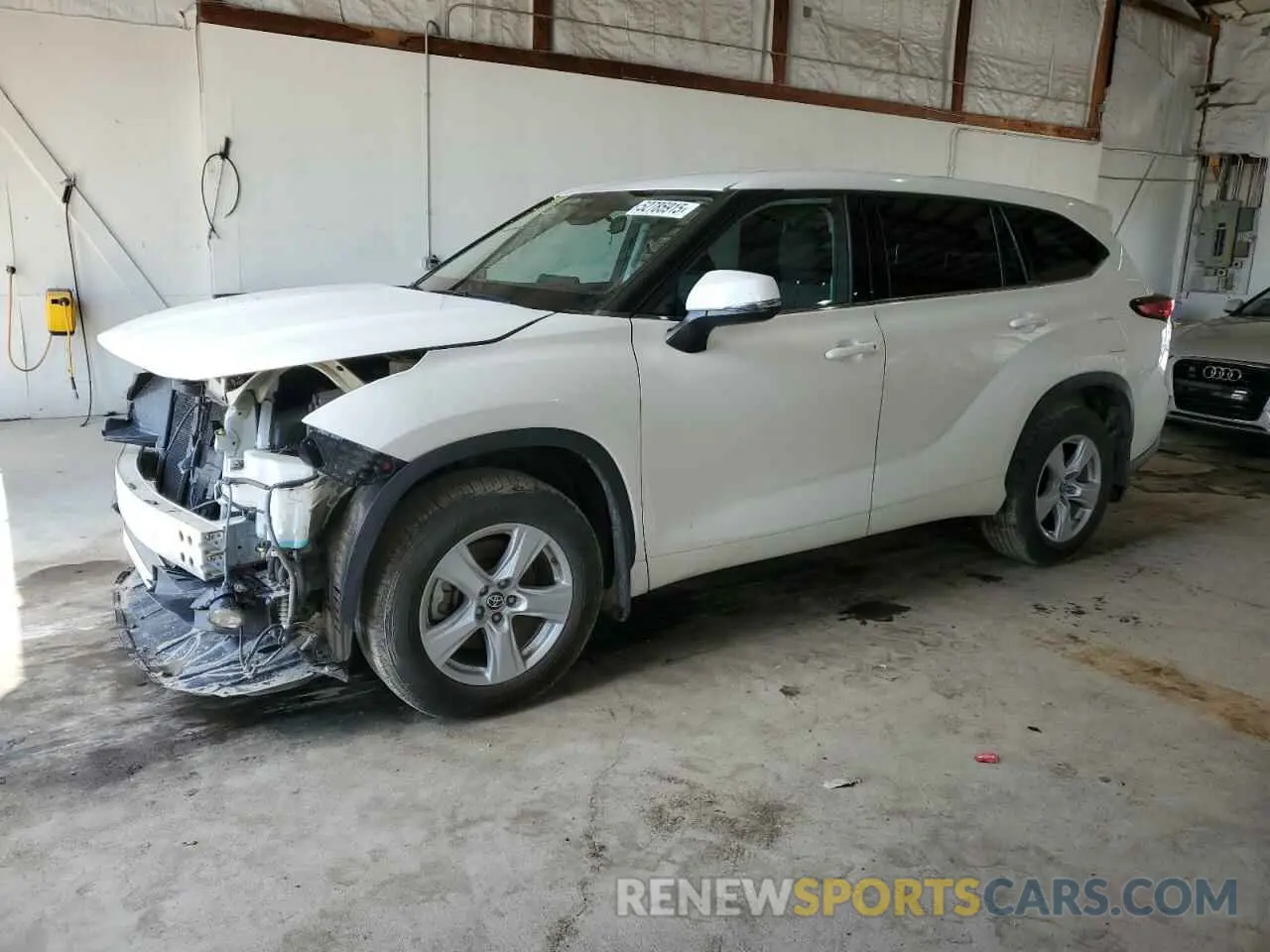 1 fotografías del automóvil dañado 5TDBZRBHXMS532381 TOYOTA HIGHLANDER 2021