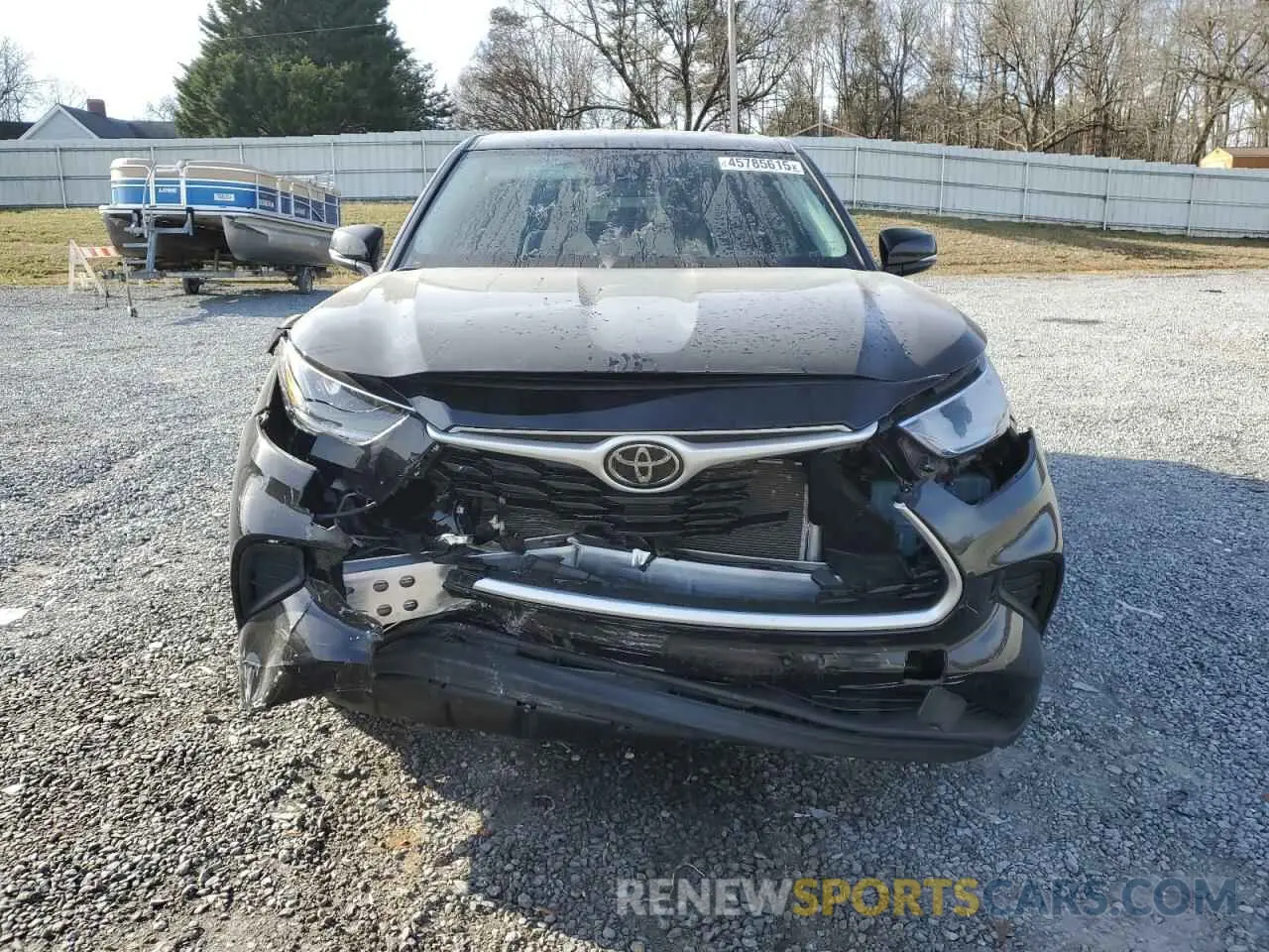 5 fotografías del automóvil dañado 5TDCZRAH1MS081038 TOYOTA HIGHLANDER 2021