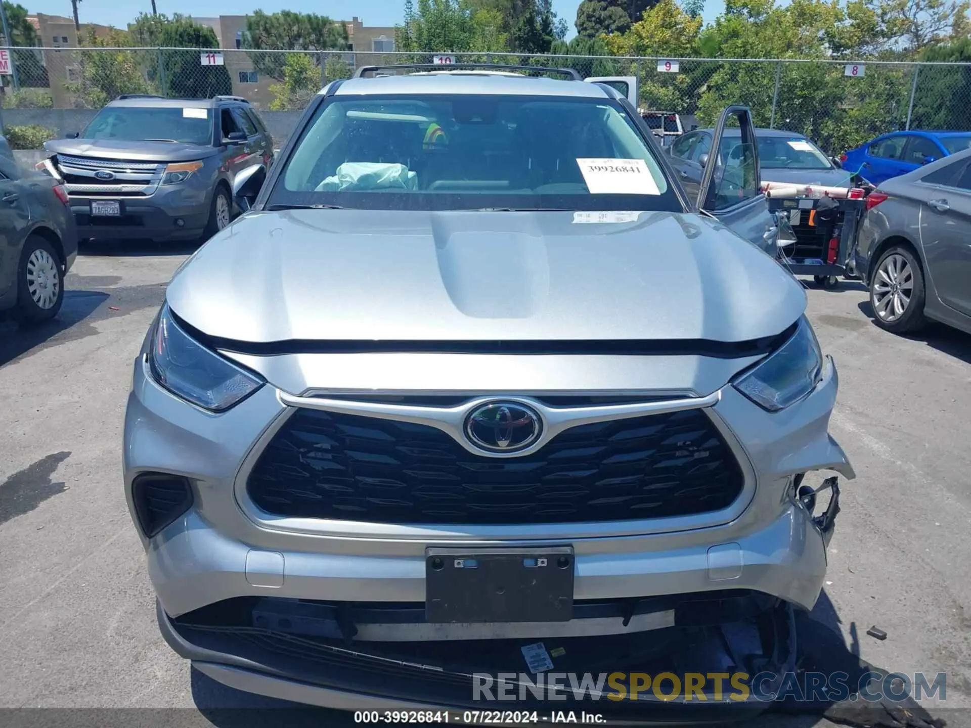 12 fotografías del automóvil dañado 5TDCZRAH2MS523518 TOYOTA HIGHLANDER 2021