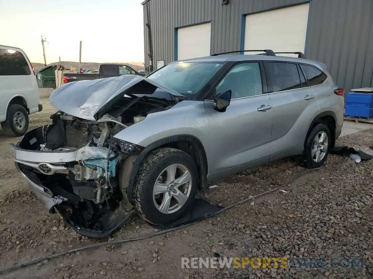 1 fotografías del automóvil dañado 5TDCZRAH2MS537743 TOYOTA HIGHLANDER 2021