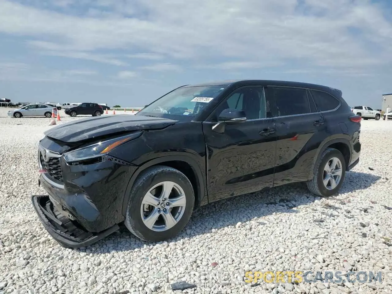 1 fotografías del automóvil dañado 5TDCZRAH3MS076472 TOYOTA HIGHLANDER 2021