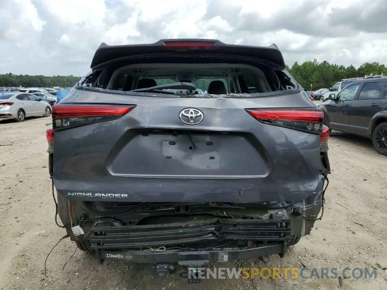 6 fotografías del automóvil dañado 5TDCZRAH4MS537596 TOYOTA HIGHLANDER 2021