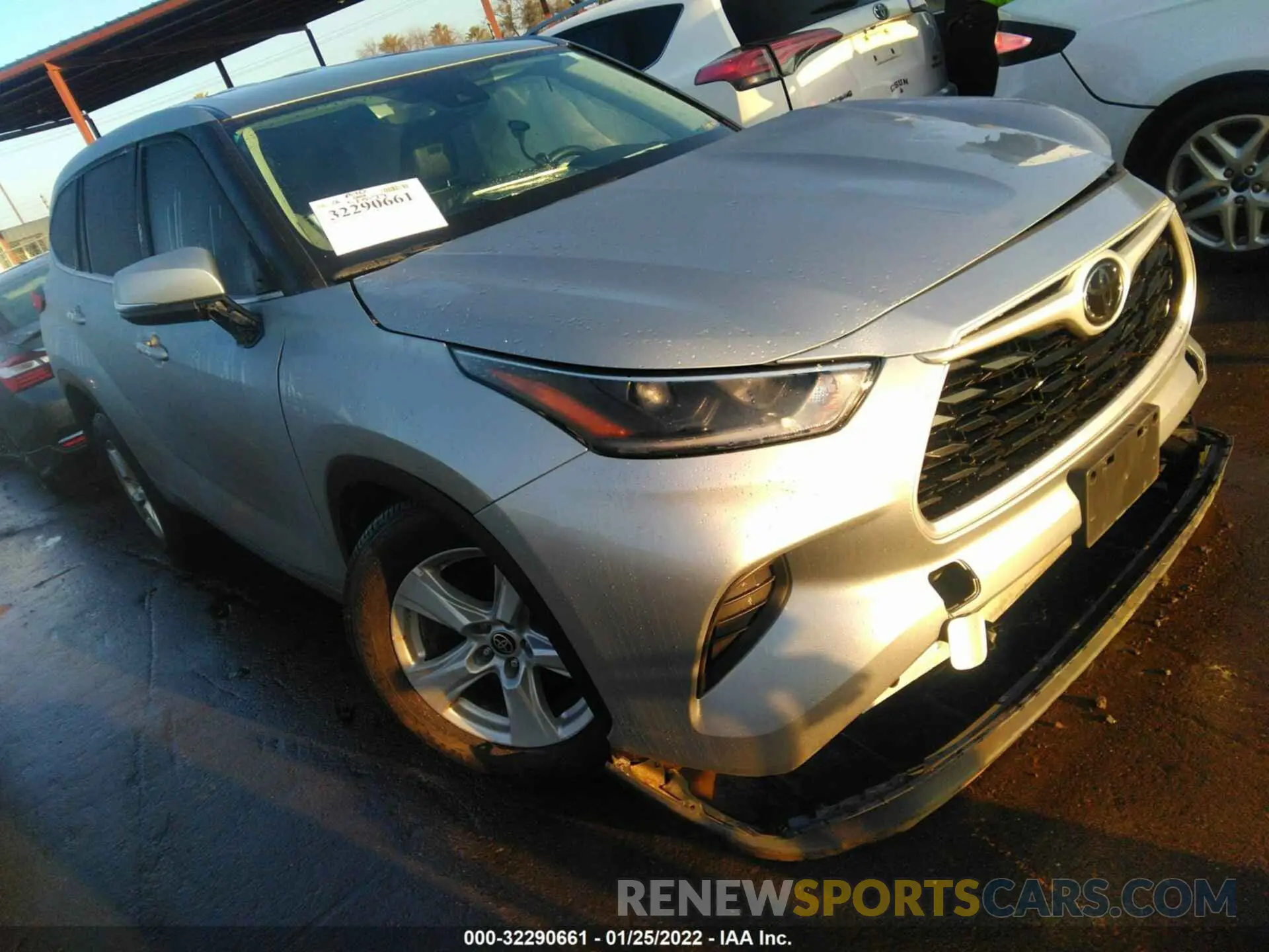 1 fotografías del automóvil dañado 5TDCZRAH6MS046673 TOYOTA HIGHLANDER 2021