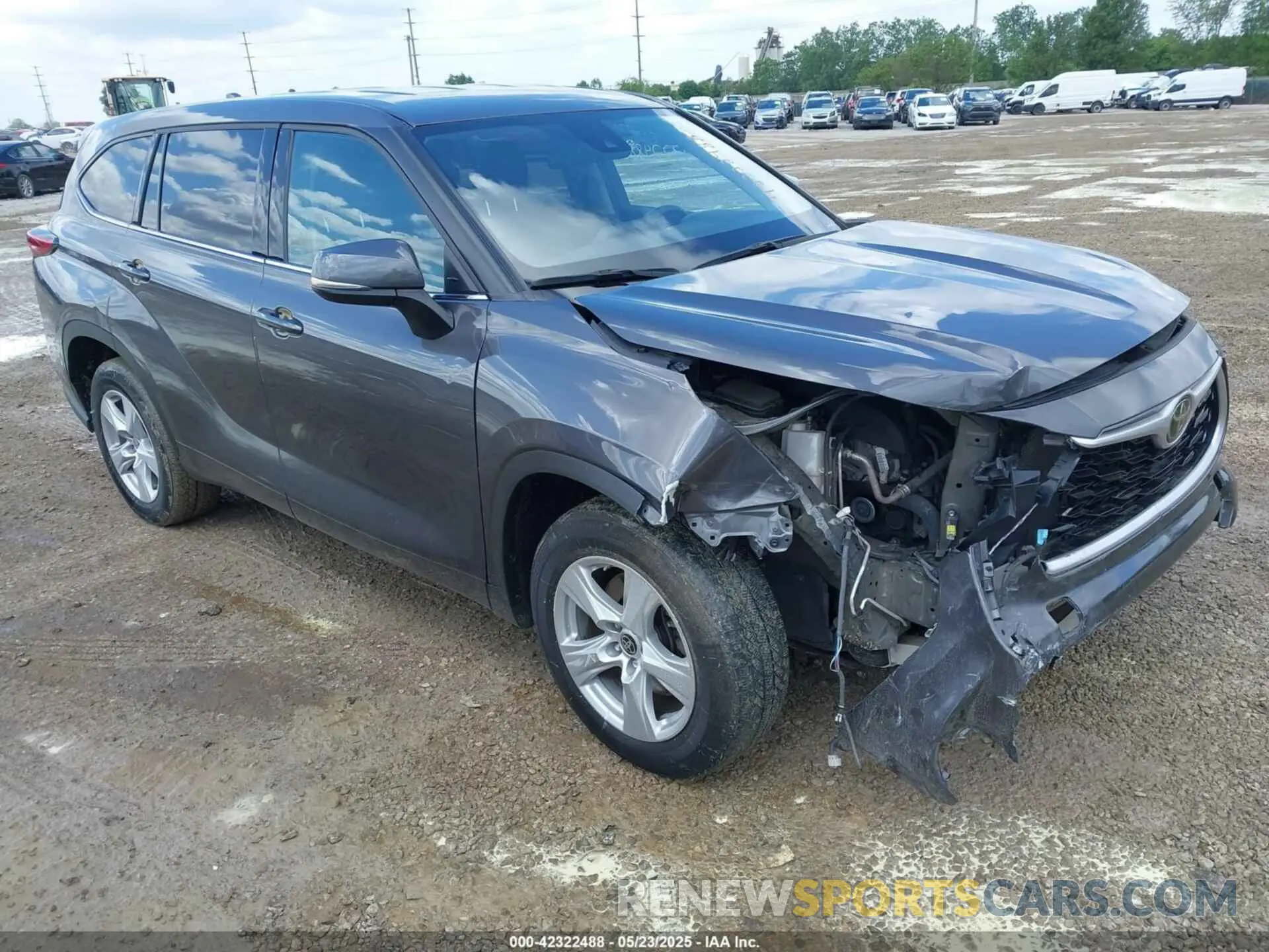 1 fotografías del automóvil dañado 5TDCZRAH6MS538197 TOYOTA HIGHLANDER 2021