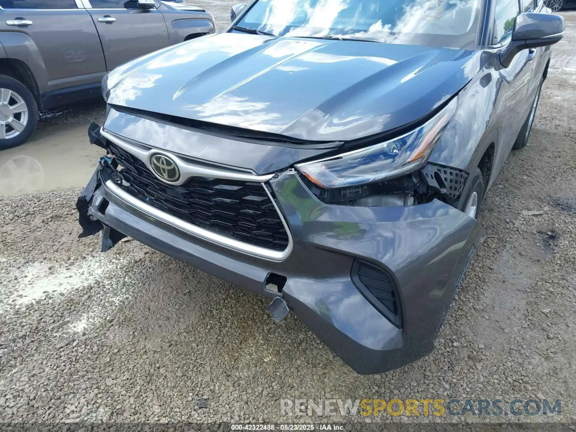 6 fotografías del automóvil dañado 5TDCZRAH6MS538197 TOYOTA HIGHLANDER 2021
