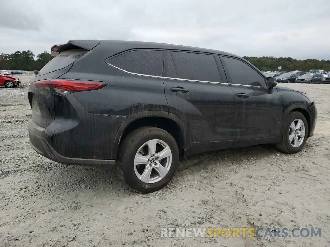 3 fotografías del automóvil dañado 5TDCZRAH7MS090049 TOYOTA HIGHLANDER 2021