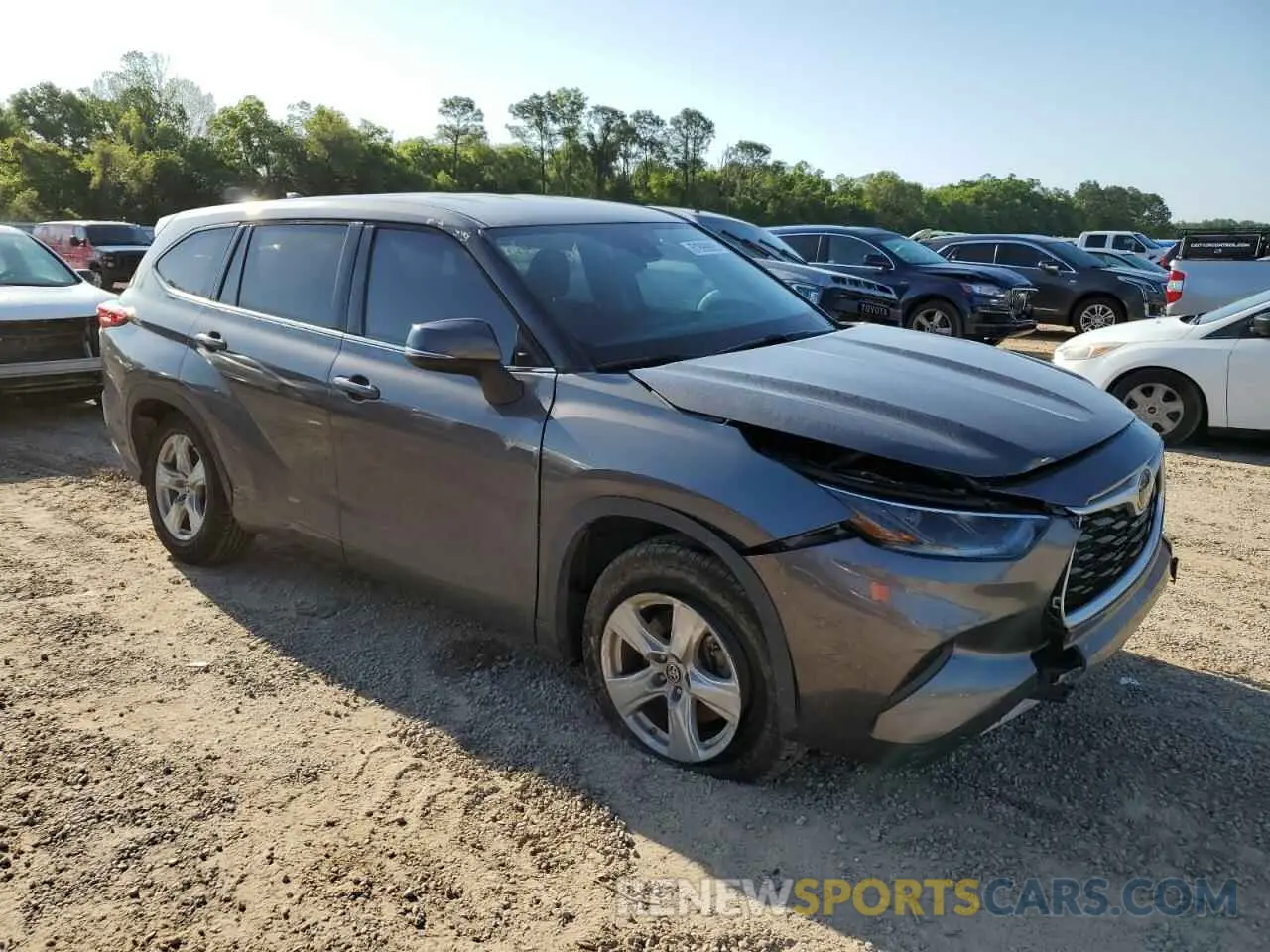4 fotografías del automóvil dañado 5TDCZRAH7MS534966 TOYOTA HIGHLANDER 2021
