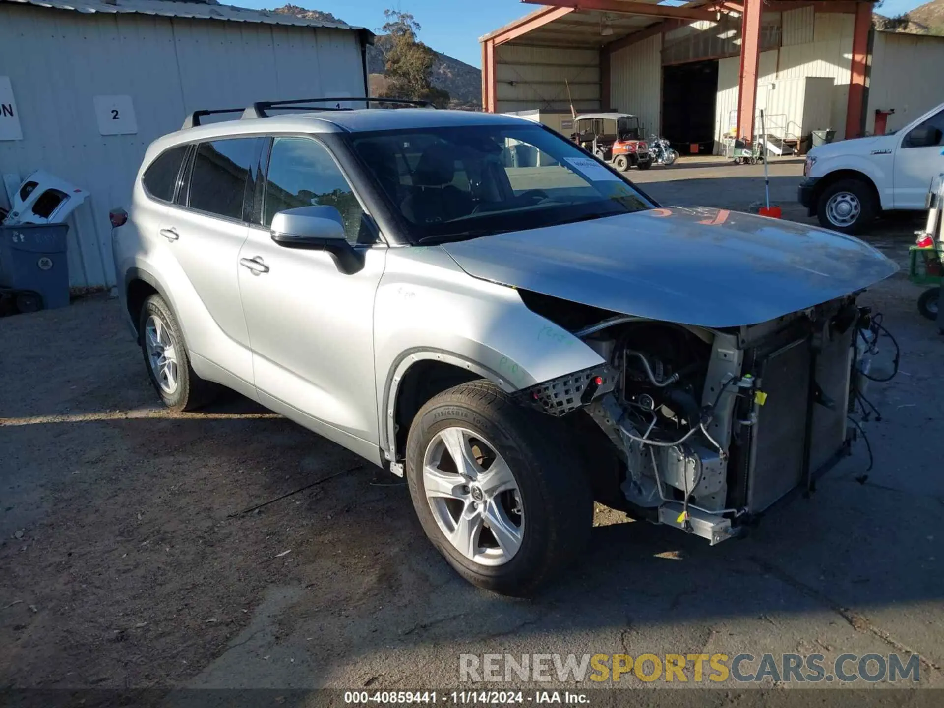 1 fotografías del automóvil dañado 5TDCZRAH7MS535969 TOYOTA HIGHLANDER 2021