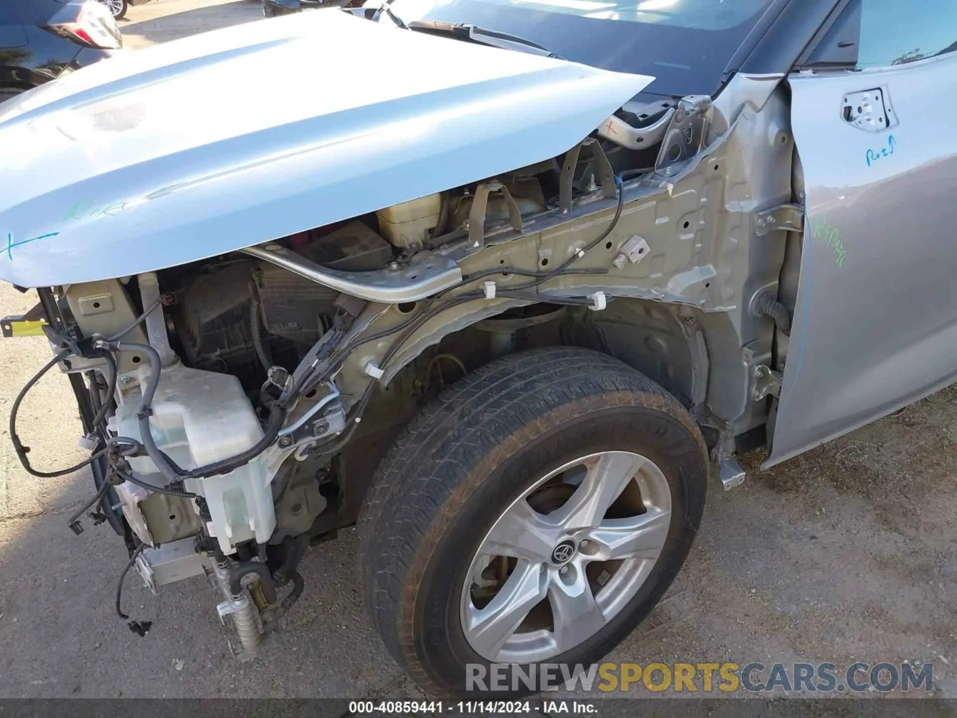 6 fotografías del automóvil dañado 5TDCZRAH7MS535969 TOYOTA HIGHLANDER 2021