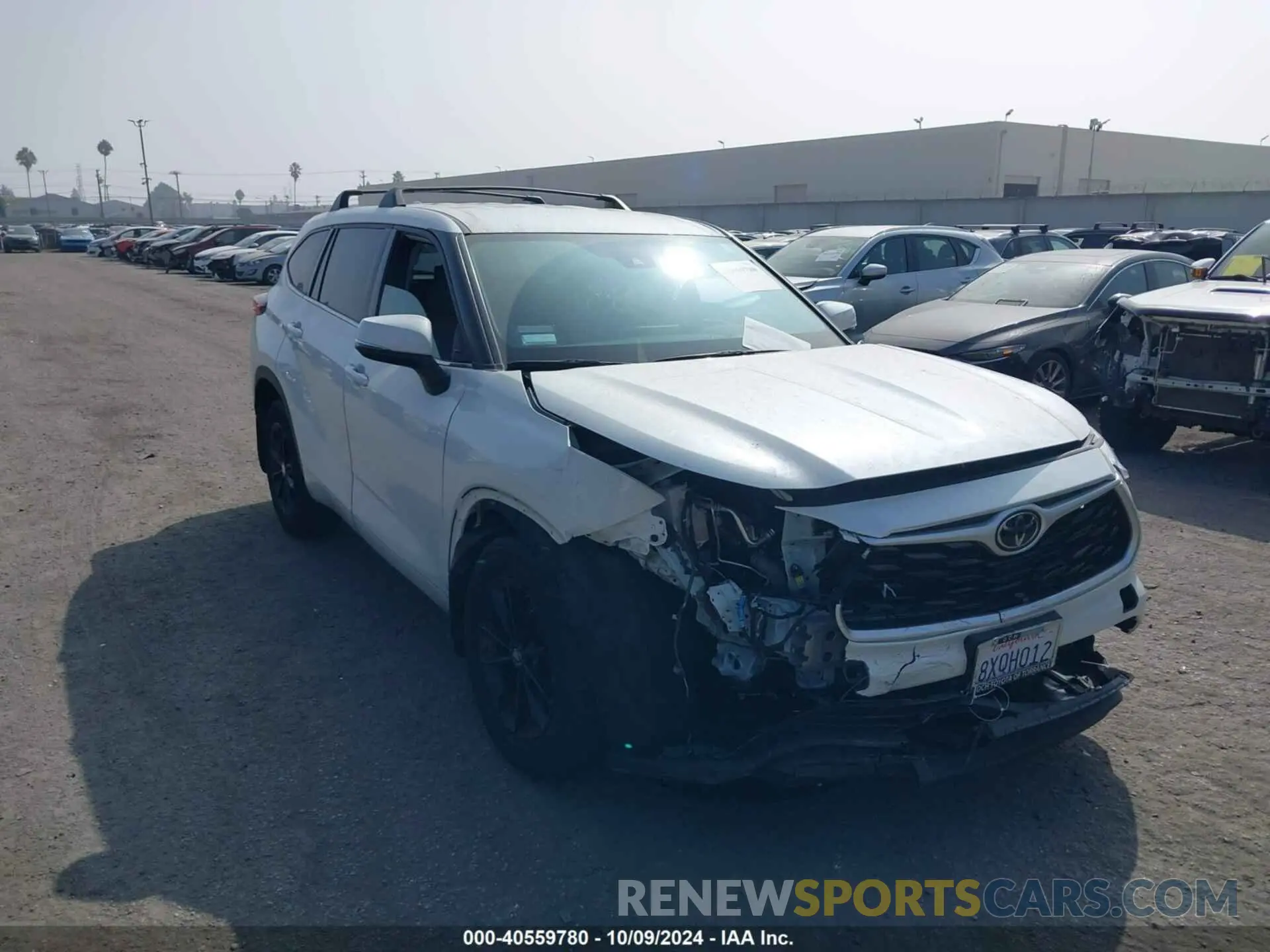 1 fotografías del automóvil dañado 5TDCZRAH8MS078511 TOYOTA HIGHLANDER 2021