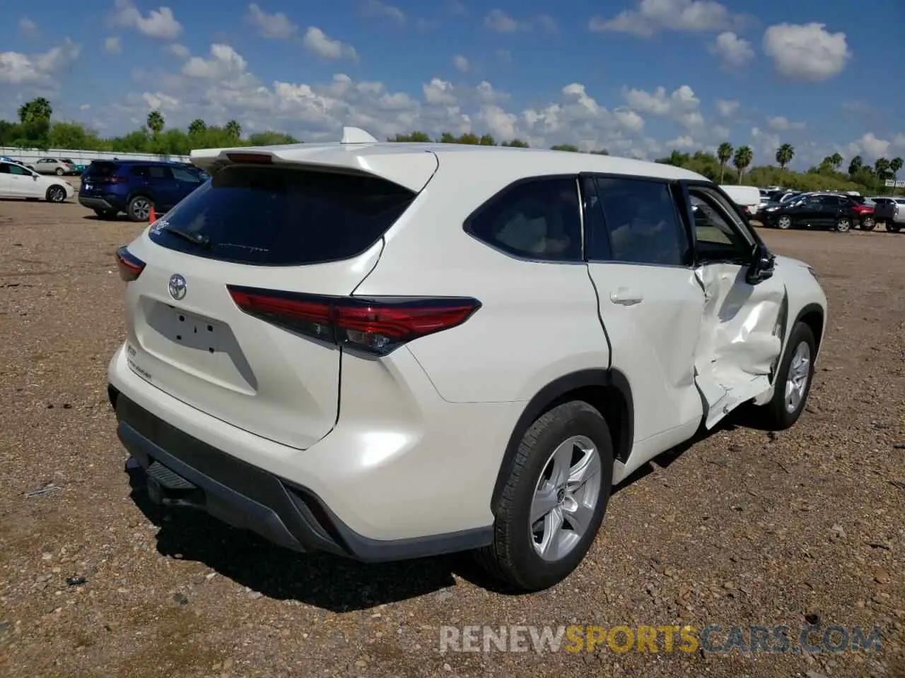 4 fotografías del automóvil dañado 5TDCZRAH8MS529632 TOYOTA HIGHLANDER 2021