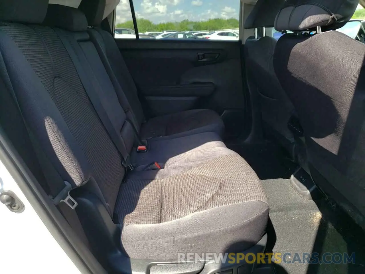 6 fotografías del automóvil dañado 5TDCZRAH8MS529632 TOYOTA HIGHLANDER 2021