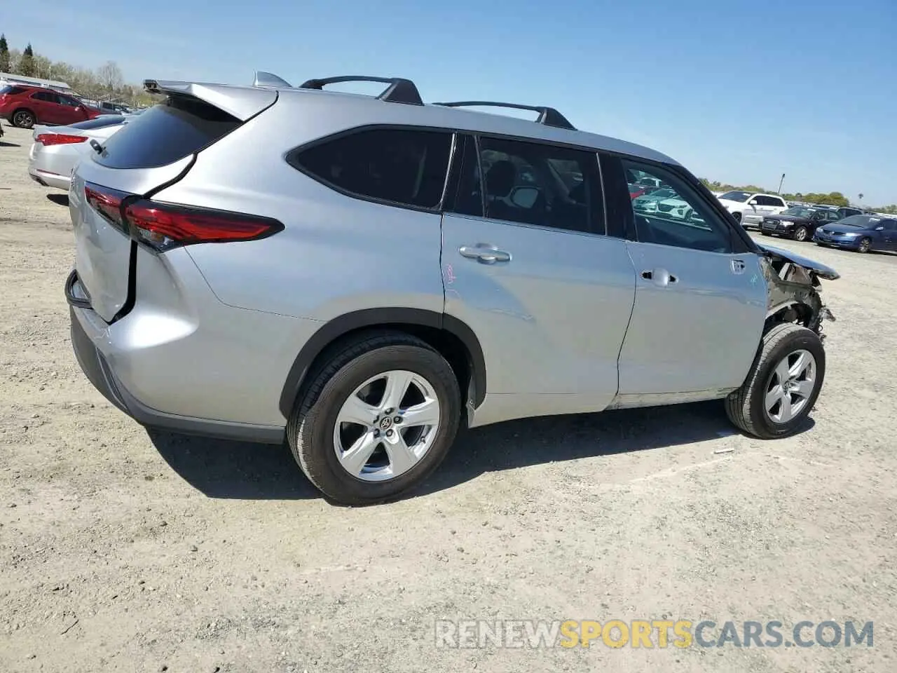 3 fotografías del automóvil dañado 5TDCZRAH8MS531199 TOYOTA HIGHLANDER 2021