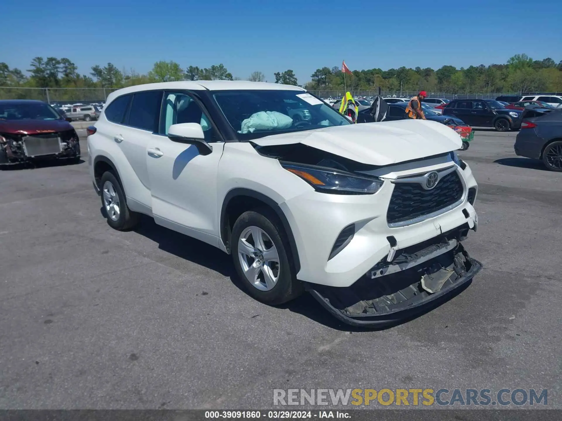 1 fotografías del automóvil dañado 5TDCZRAH9MS039328 TOYOTA HIGHLANDER 2021