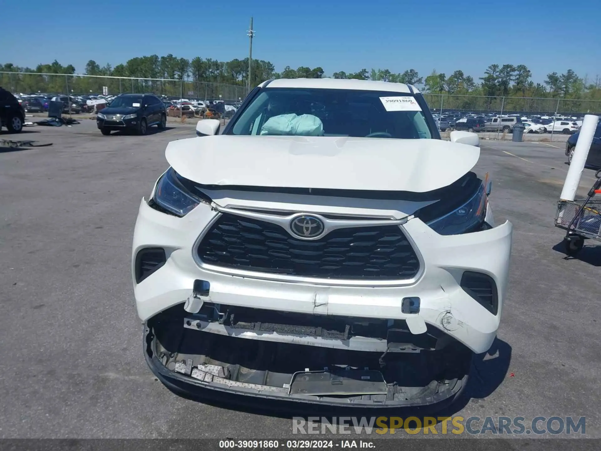 12 fotografías del automóvil dañado 5TDCZRAH9MS039328 TOYOTA HIGHLANDER 2021