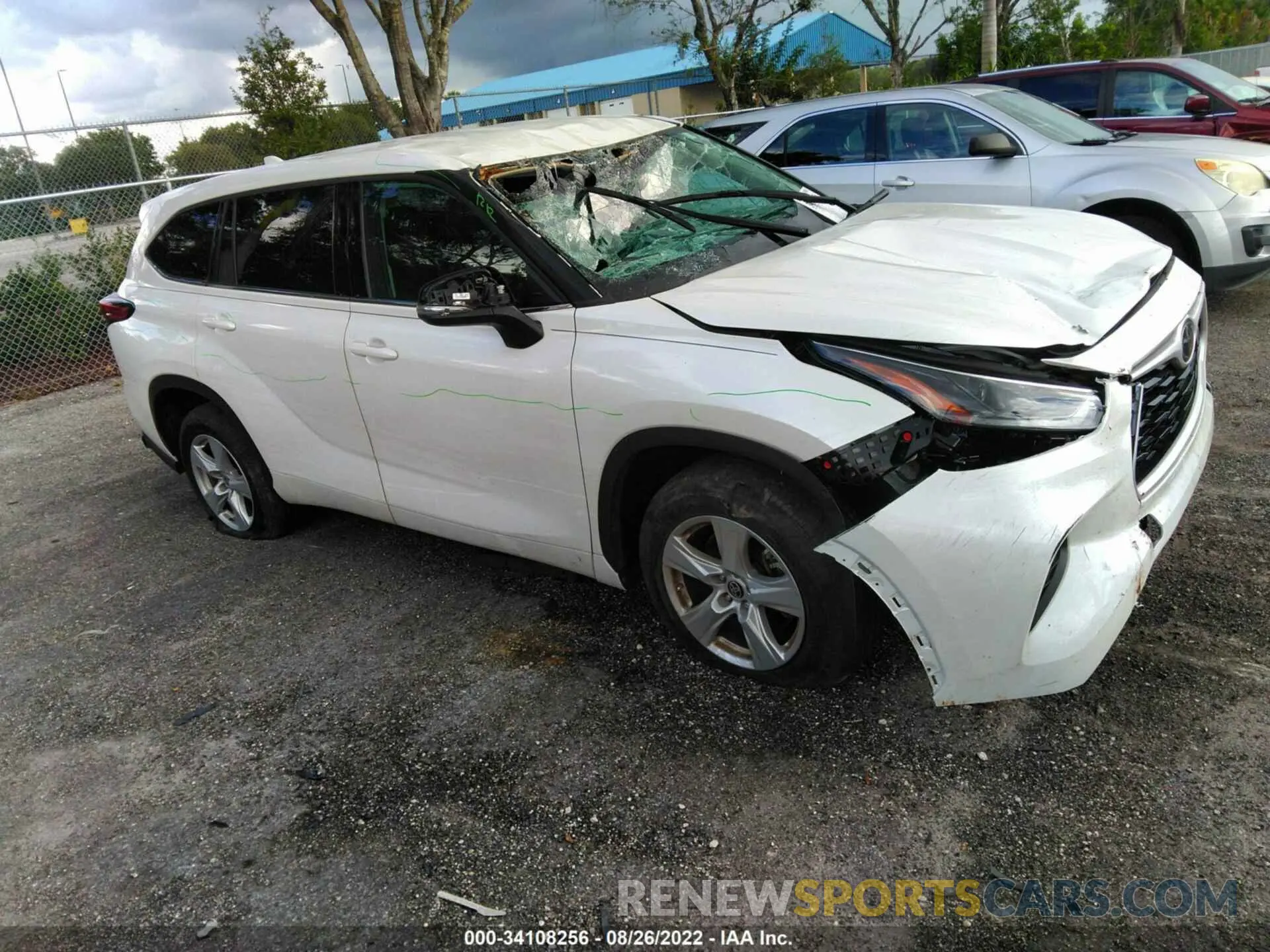 1 fotografías del automóvil dañado 5TDCZRAHXMS043906 TOYOTA HIGHLANDER 2021