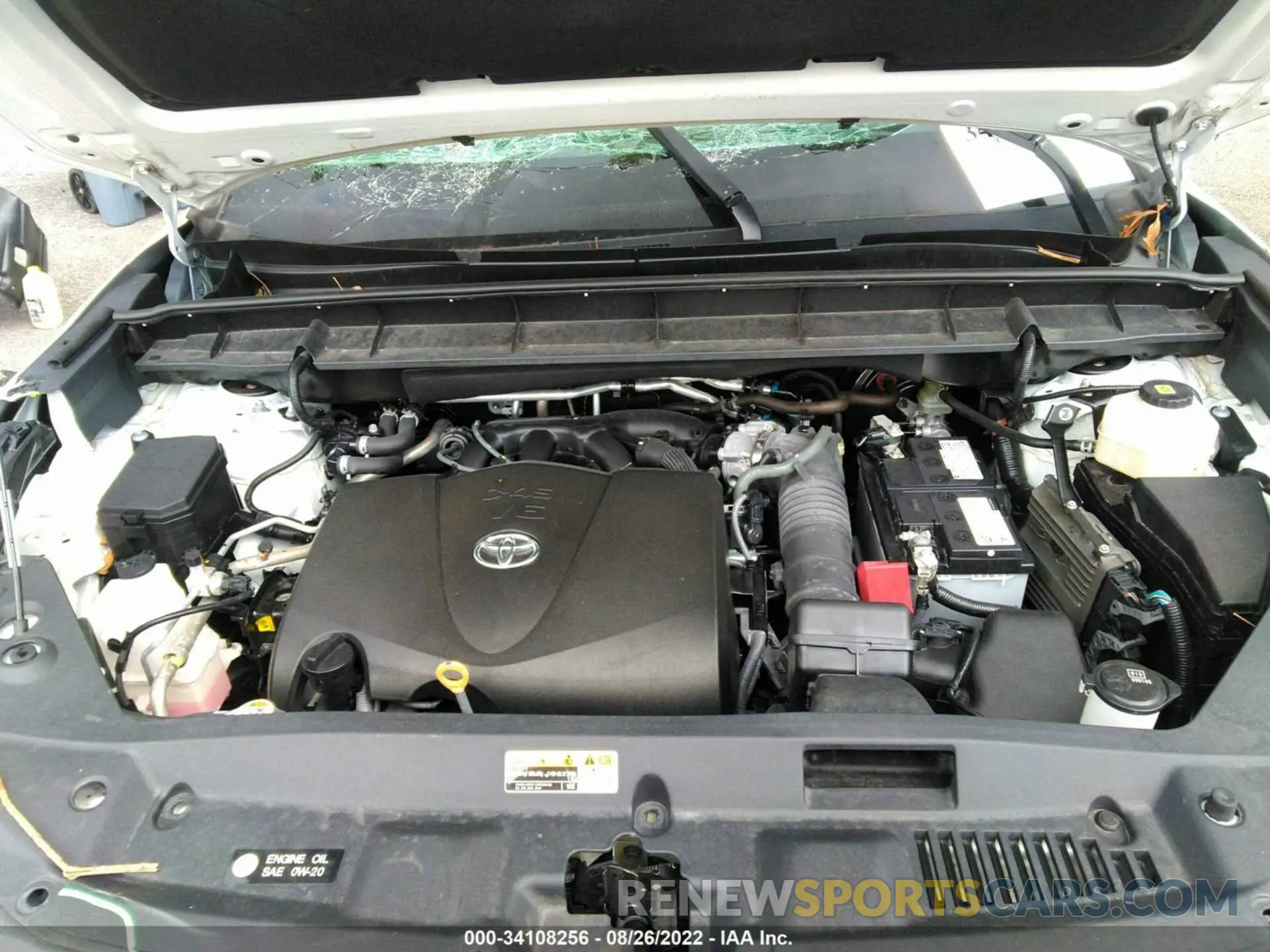 10 fotografías del automóvil dañado 5TDCZRAHXMS043906 TOYOTA HIGHLANDER 2021