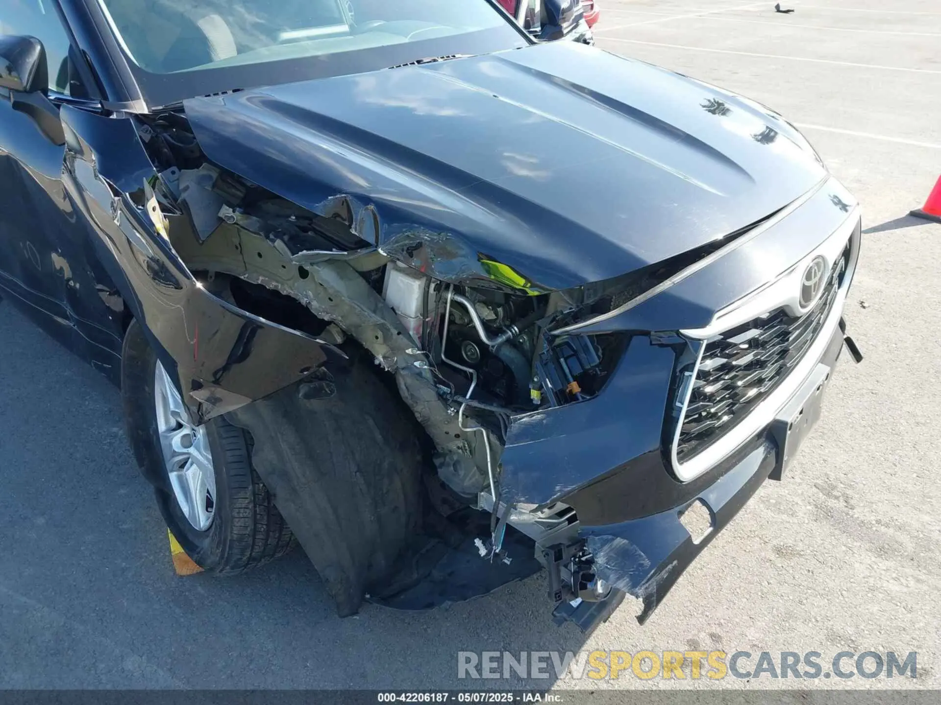 6 fotografías del automóvil dañado 5TDCZRBH1MS558663 TOYOTA HIGHLANDER 2021