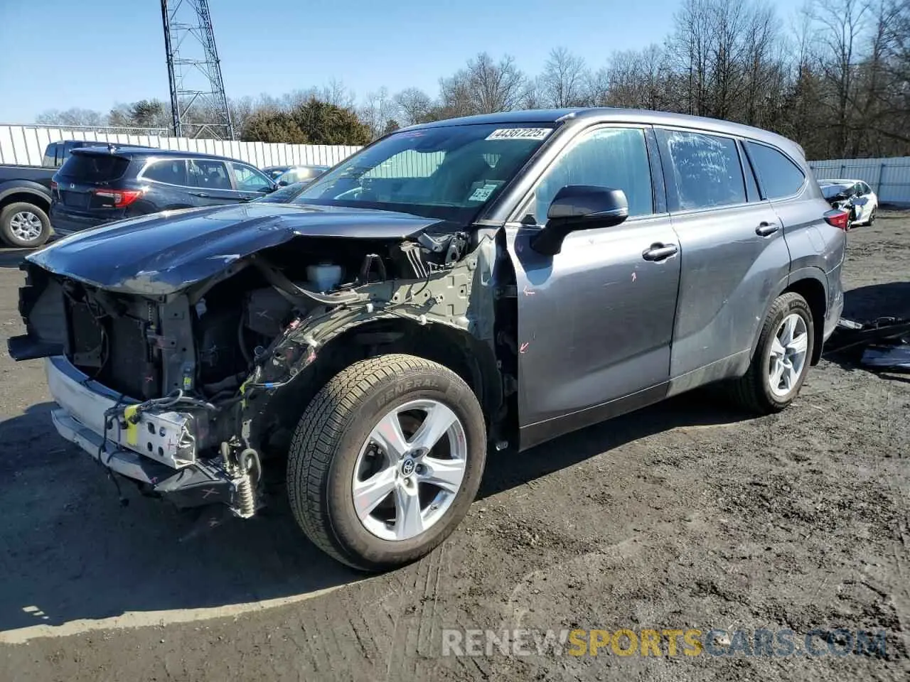 1 fotografías del automóvil dañado 5TDCZRBH2MS071195 TOYOTA HIGHLANDER 2021