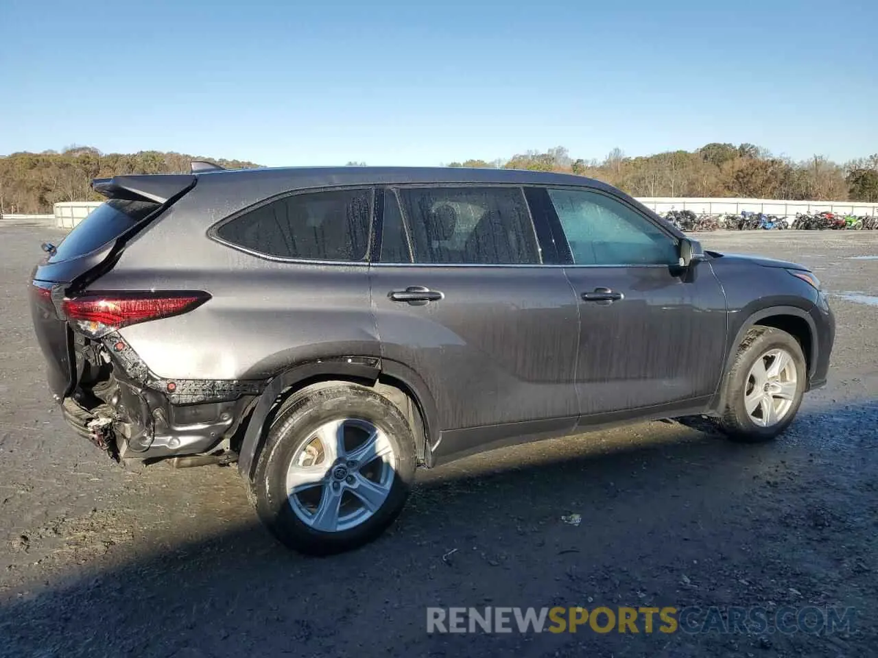 3 fotografías del automóvil dañado 5TDCZRBH5MS555345 TOYOTA HIGHLANDER 2021