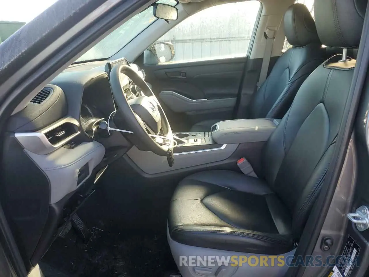 7 fotografías del automóvil dañado 5TDCZRBH5MS555345 TOYOTA HIGHLANDER 2021