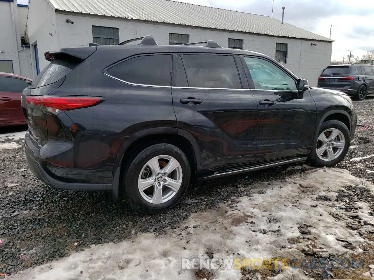 3 fotografías del automóvil dañado 5TDCZRBH7MS124411 TOYOTA HIGHLANDER 2021