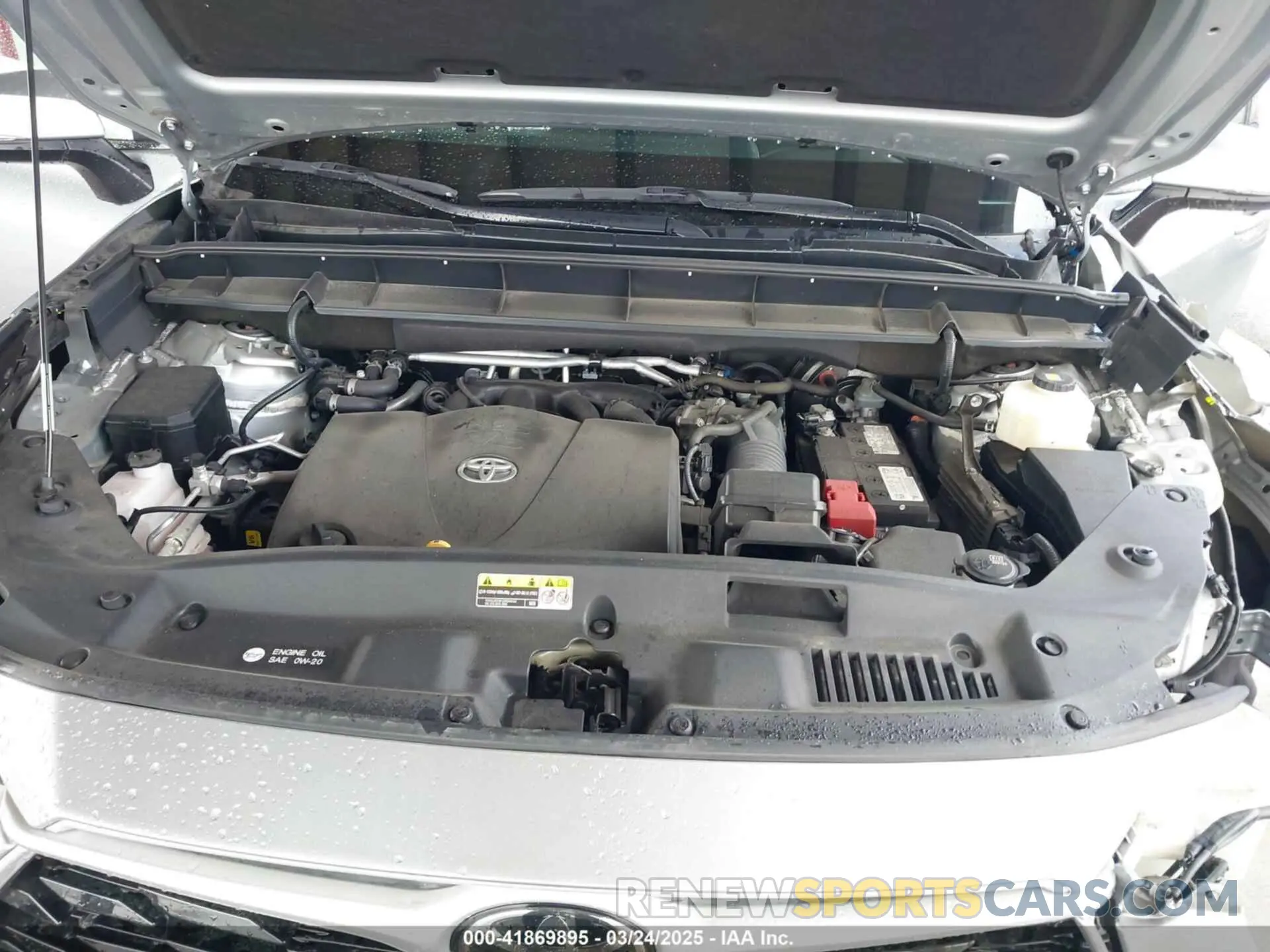 10 fotografías del automóvil dañado 5TDCZRBH9MS543232 TOYOTA HIGHLANDER 2021