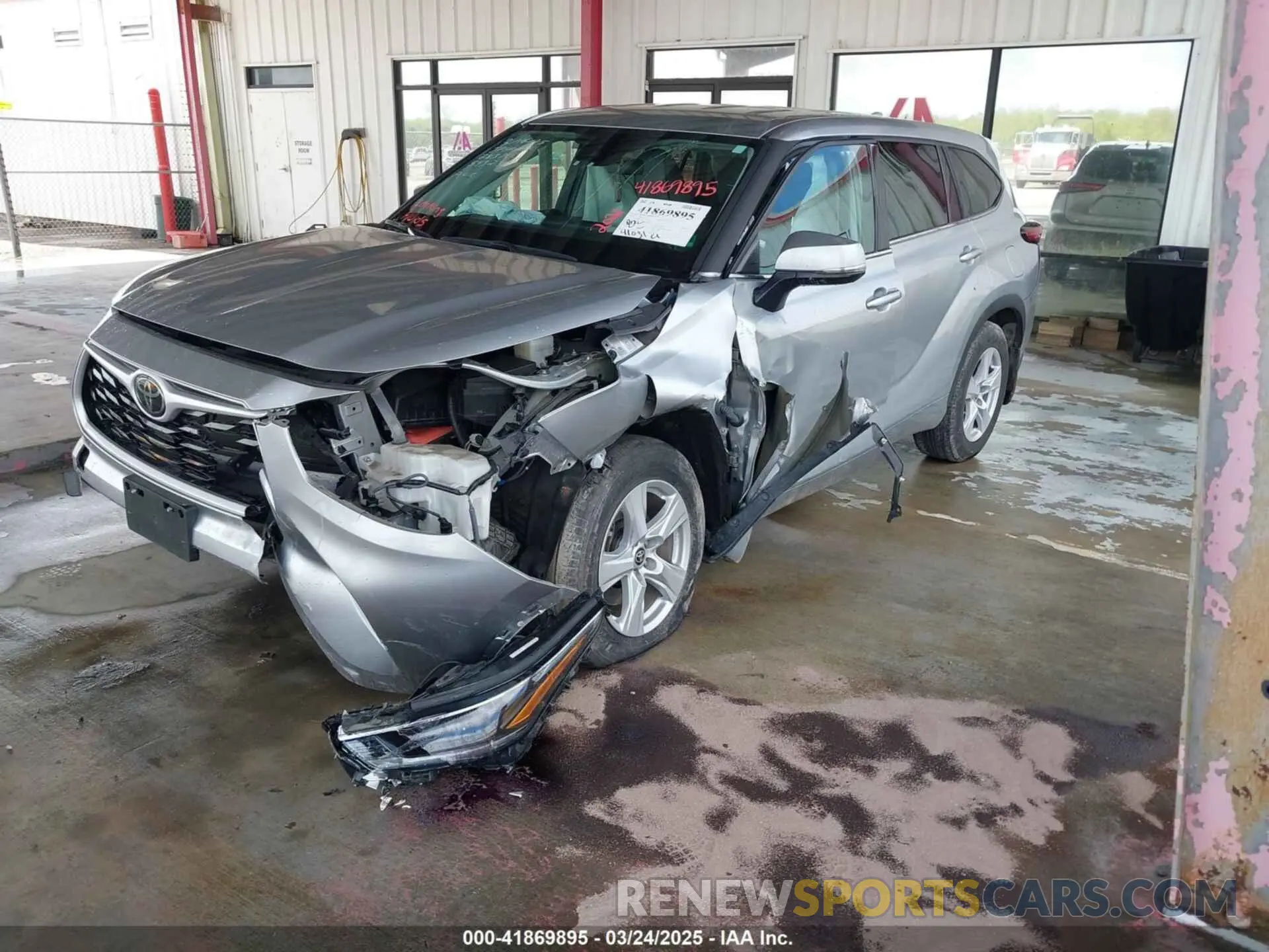 2 fotografías del automóvil dañado 5TDCZRBH9MS543232 TOYOTA HIGHLANDER 2021
