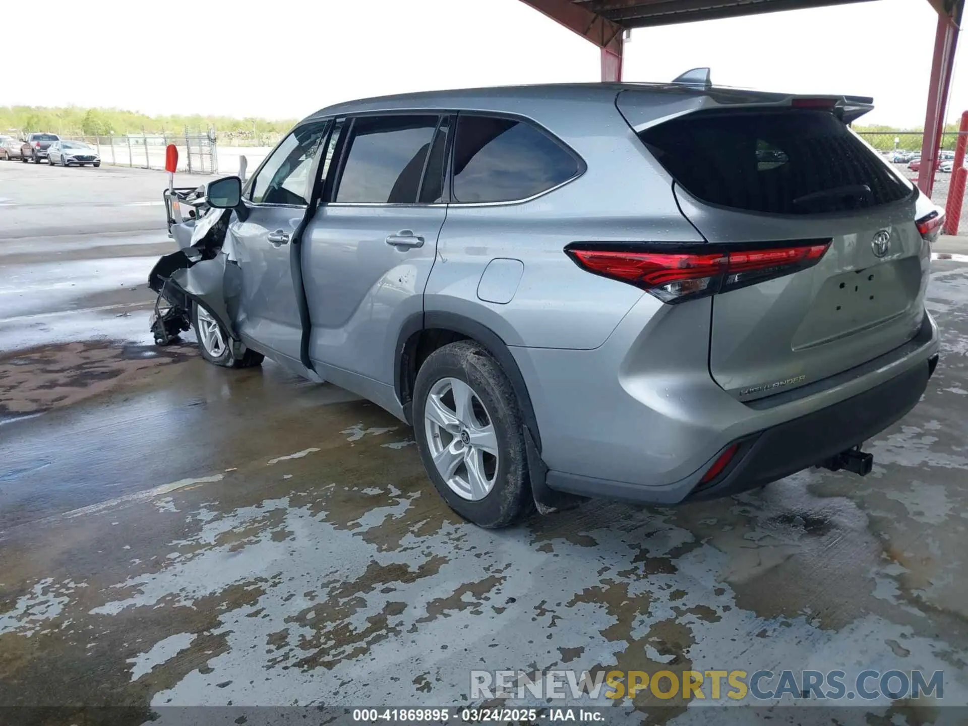 3 fotografías del automóvil dañado 5TDCZRBH9MS543232 TOYOTA HIGHLANDER 2021