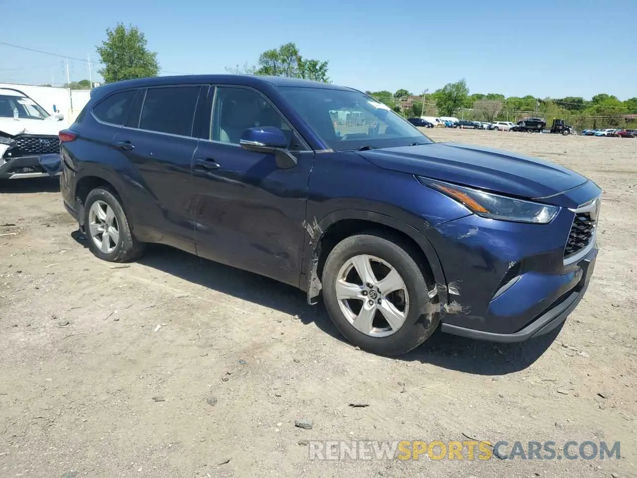 4 fotografías del automóvil dañado 5TDCZRBHXMS066424 TOYOTA HIGHLANDER 2021