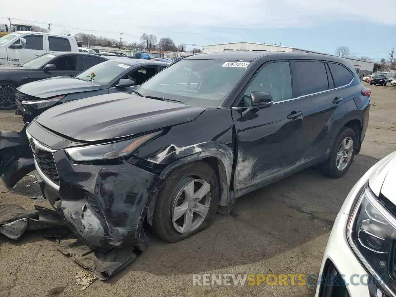 1 fotografías del automóvil dañado 5TDCZRBHXMS135869 TOYOTA HIGHLANDER 2021