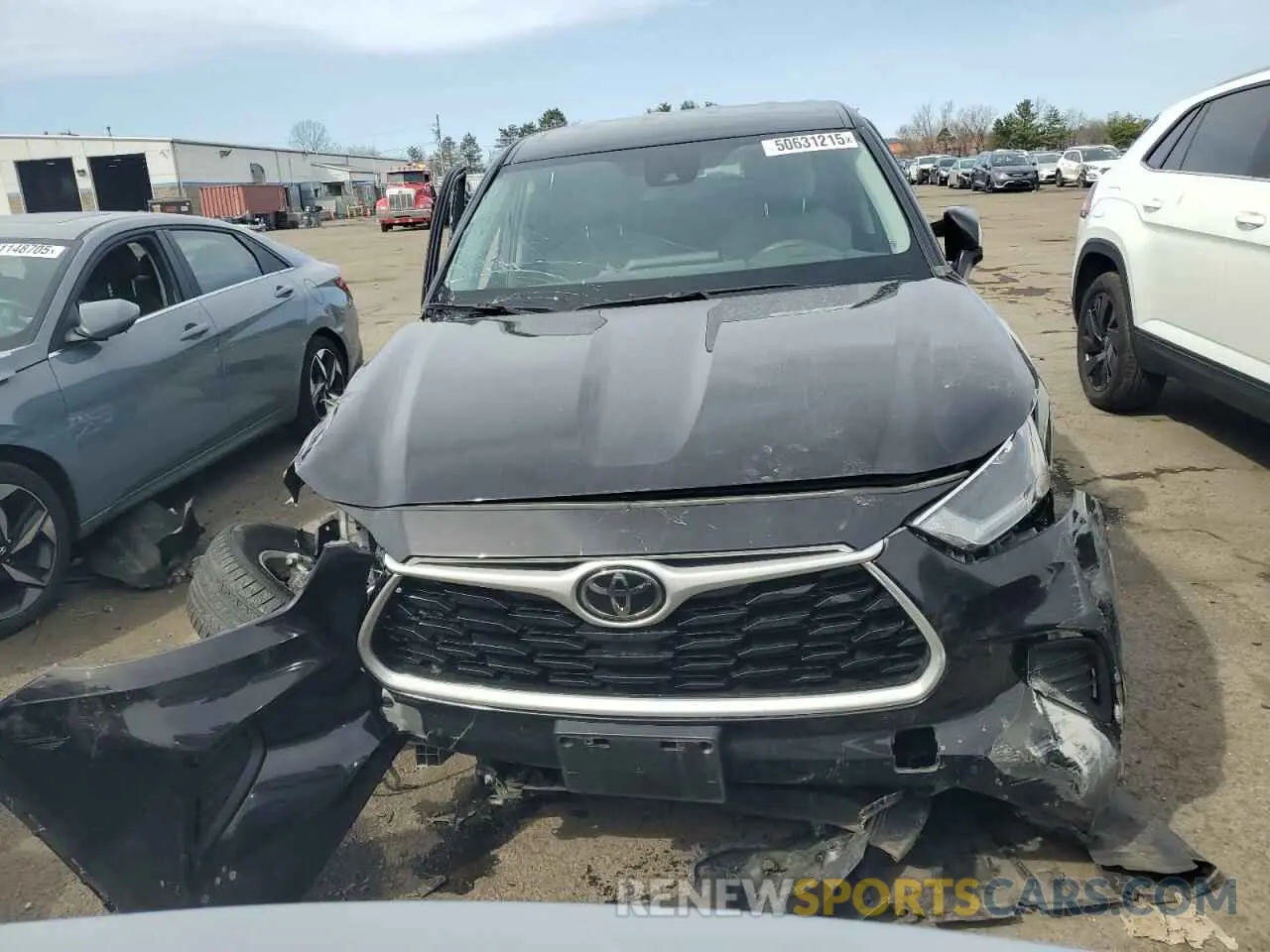 5 fotografías del automóvil dañado 5TDCZRBHXMS135869 TOYOTA HIGHLANDER 2021