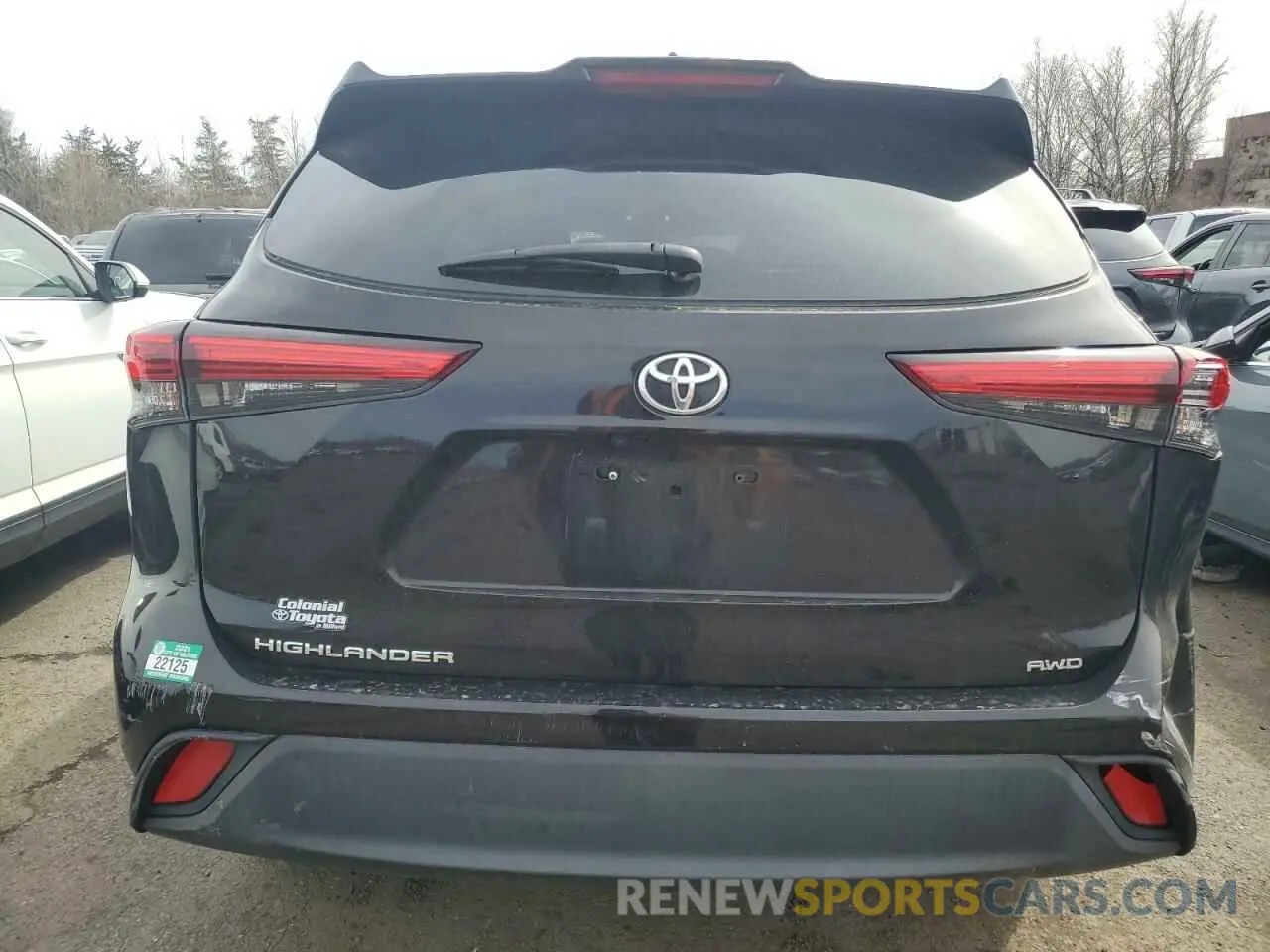 6 fotografías del automóvil dañado 5TDCZRBHXMS135869 TOYOTA HIGHLANDER 2021