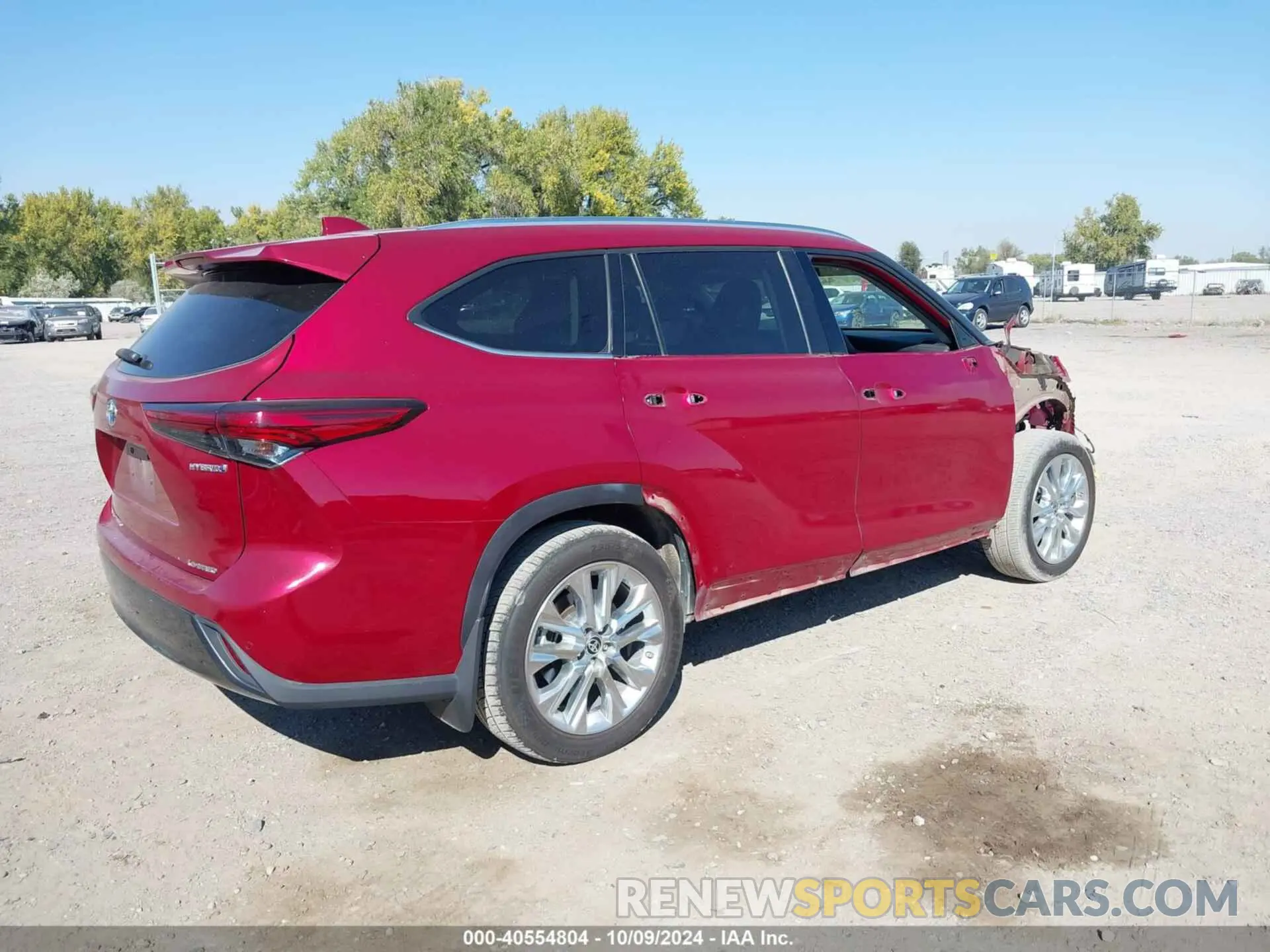 4 fotografías del automóvil dañado 5TDDBRCH0MS521272 TOYOTA HIGHLANDER 2021
