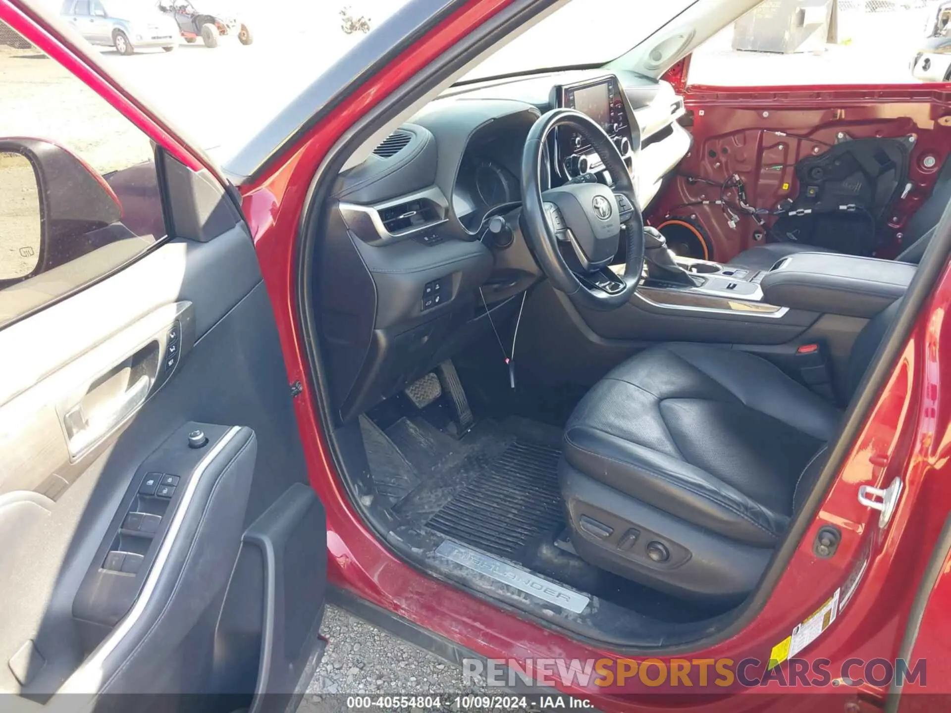 5 fotografías del automóvil dañado 5TDDBRCH0MS521272 TOYOTA HIGHLANDER 2021