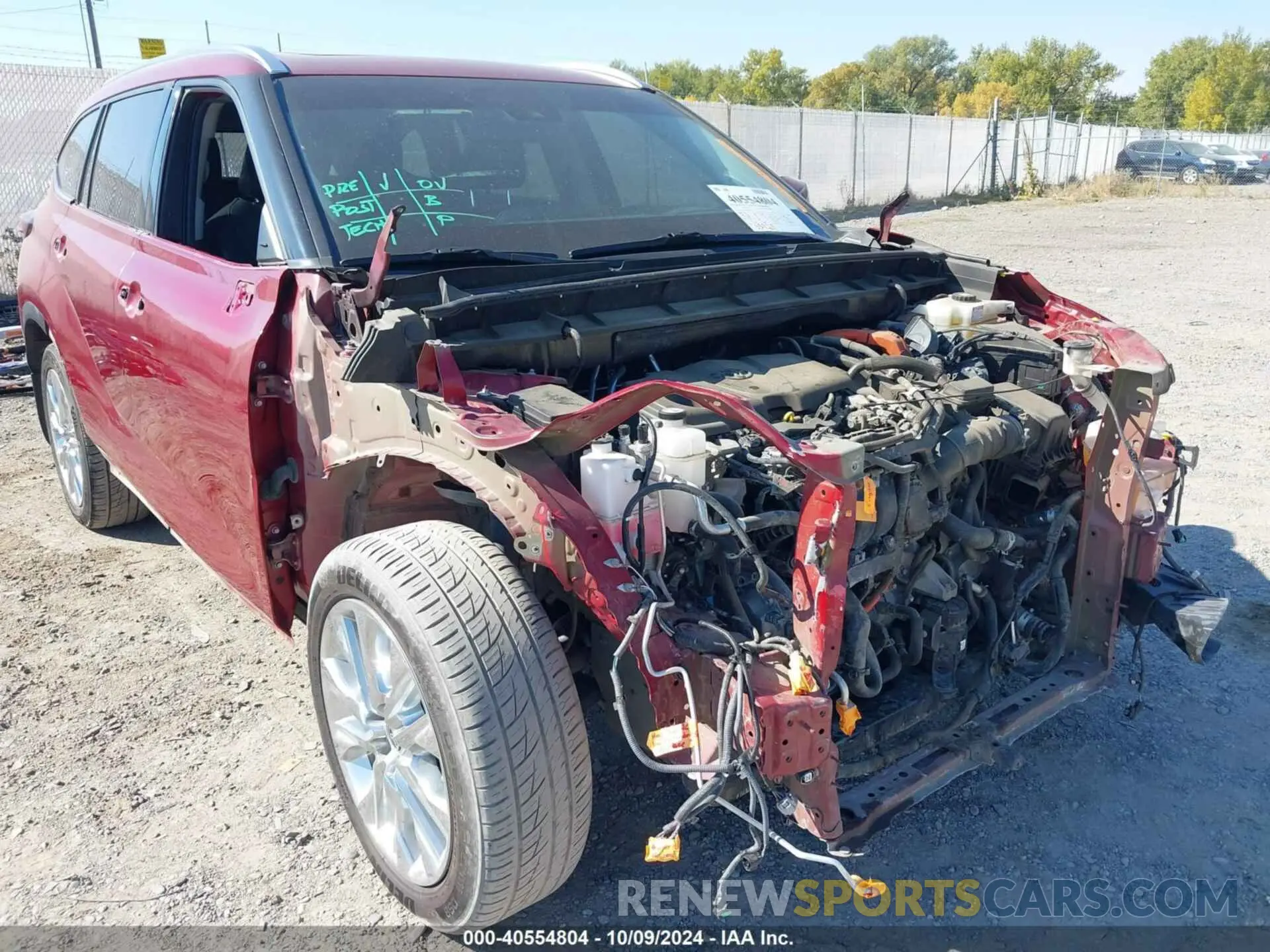 6 fotografías del automóvil dañado 5TDDBRCH0MS521272 TOYOTA HIGHLANDER 2021