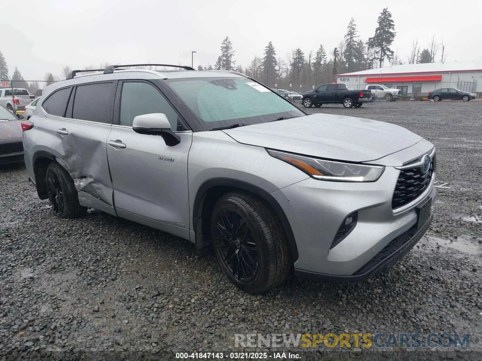 1 fotografías del automóvil dañado 5TDDBRCH2MS016124 TOYOTA HIGHLANDER 2021