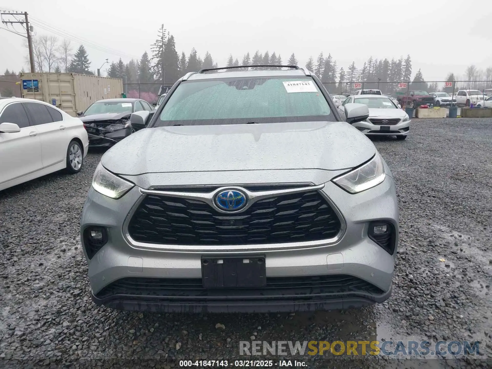 12 fotografías del automóvil dañado 5TDDBRCH2MS016124 TOYOTA HIGHLANDER 2021