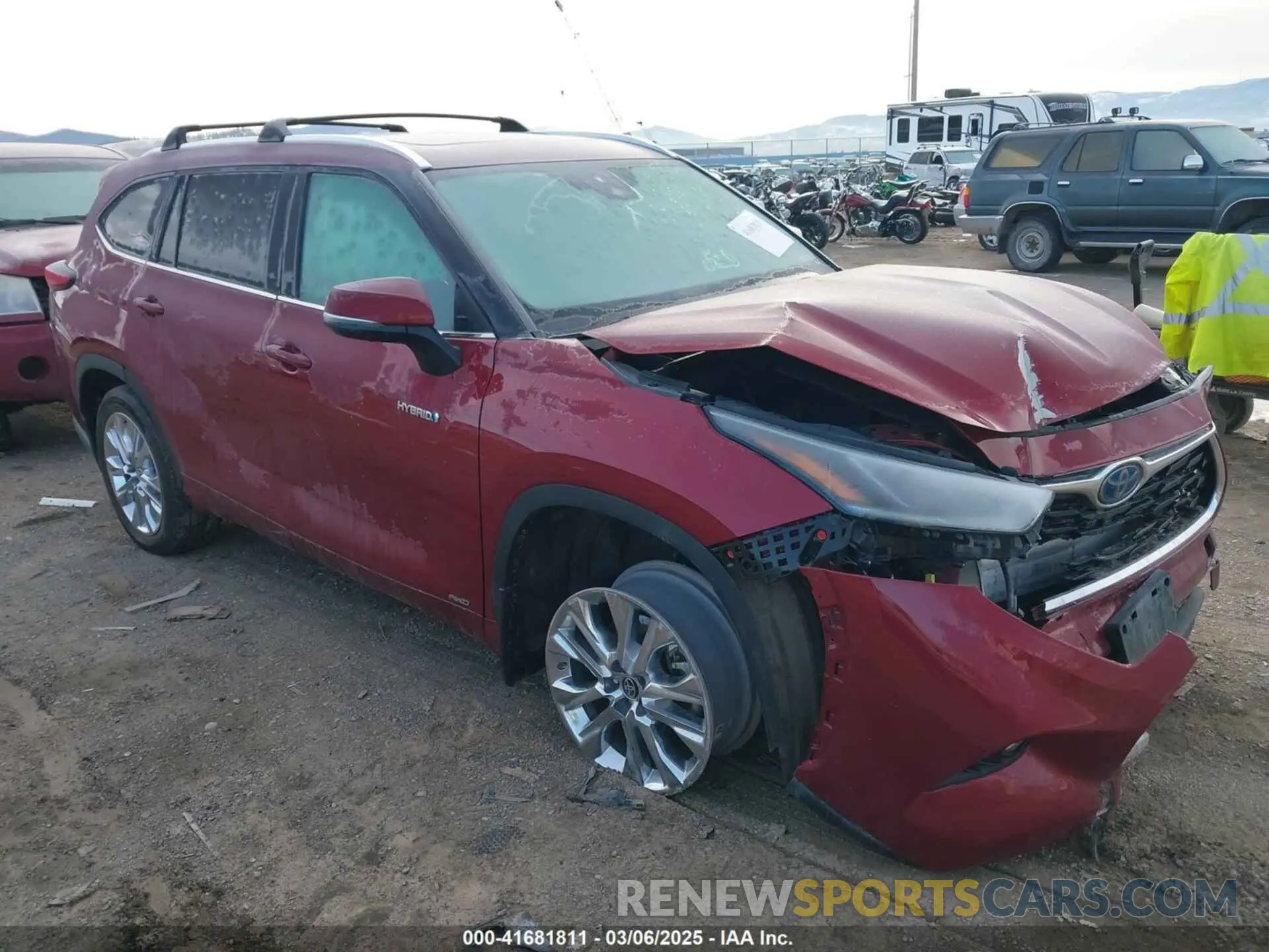 1 fotografías del automóvil dañado 5TDDBRCH8MS528132 TOYOTA HIGHLANDER 2021