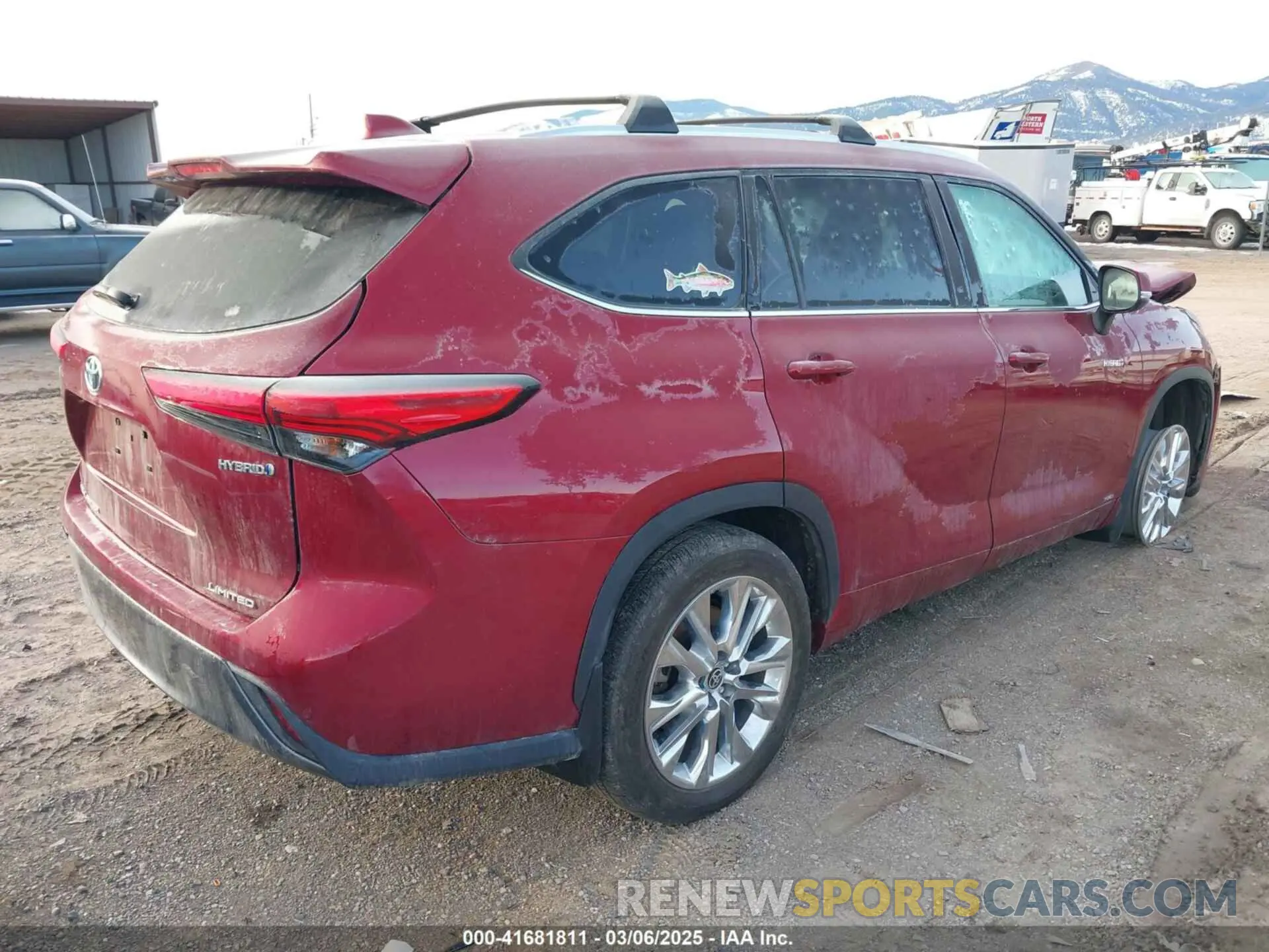 4 fotografías del automóvil dañado 5TDDBRCH8MS528132 TOYOTA HIGHLANDER 2021