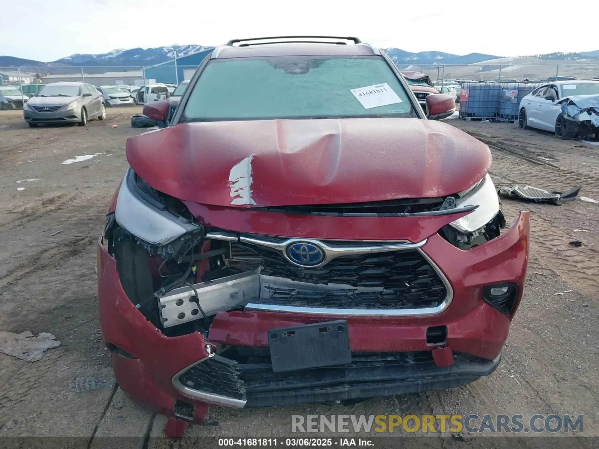 6 fotografías del automóvil dañado 5TDDBRCH8MS528132 TOYOTA HIGHLANDER 2021
