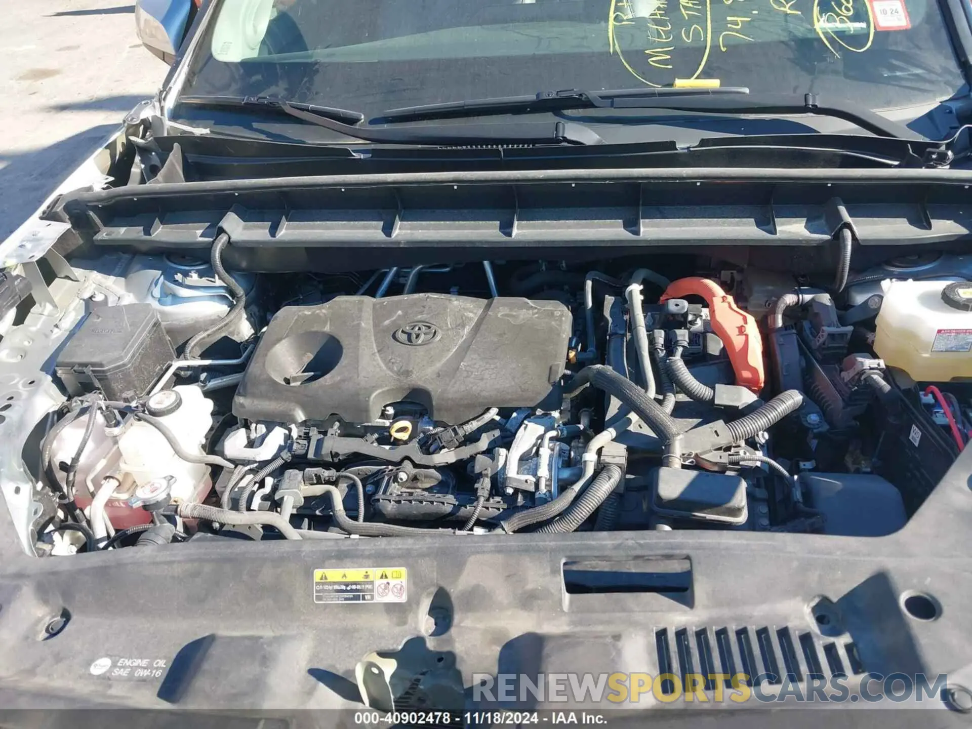 10 fotografías del automóvil dañado 5TDDBRCHXMS528195 TOYOTA HIGHLANDER 2021