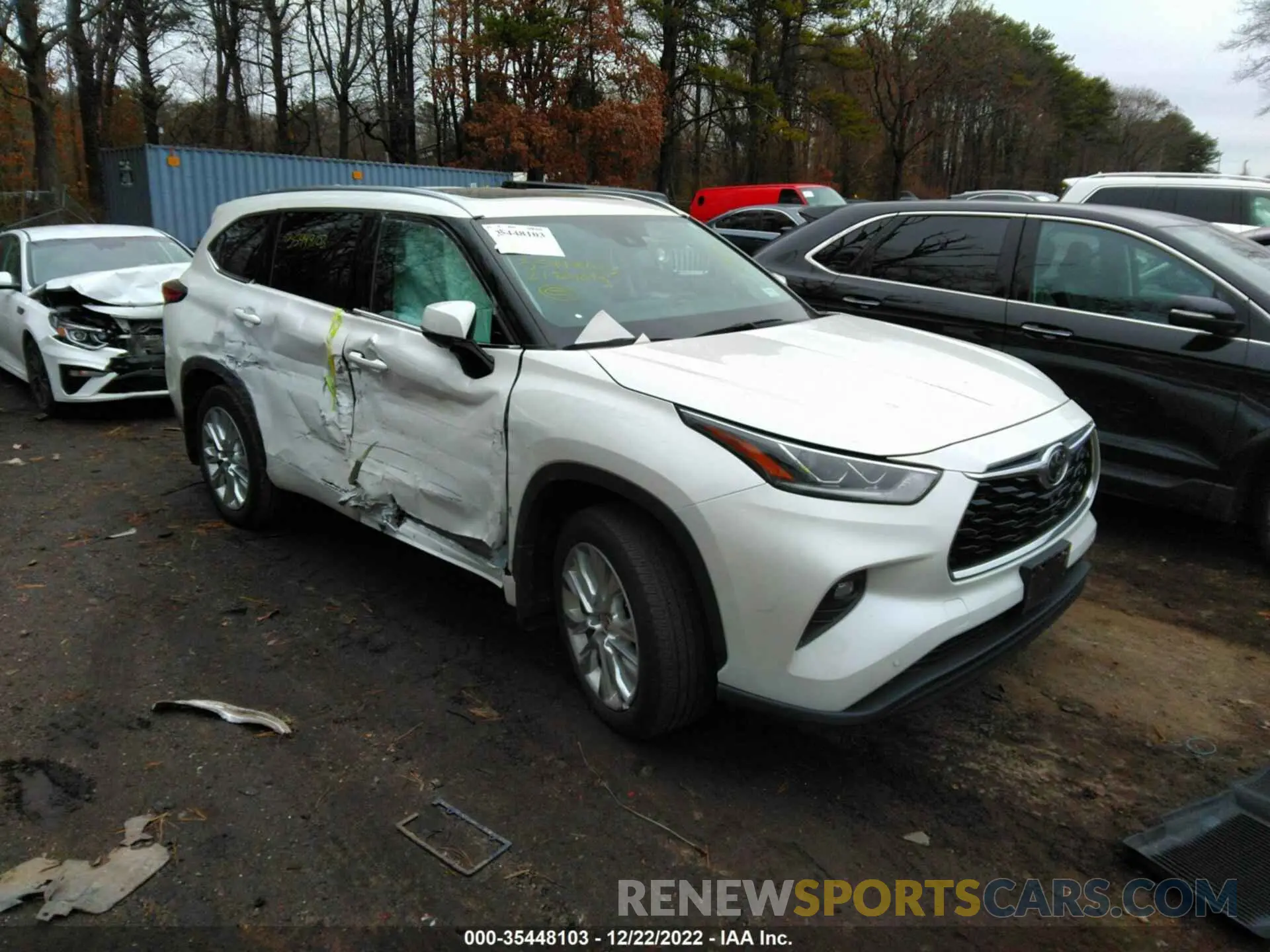 1 fotografías del automóvil dañado 5TDDZRBH0MS065545 TOYOTA HIGHLANDER 2021