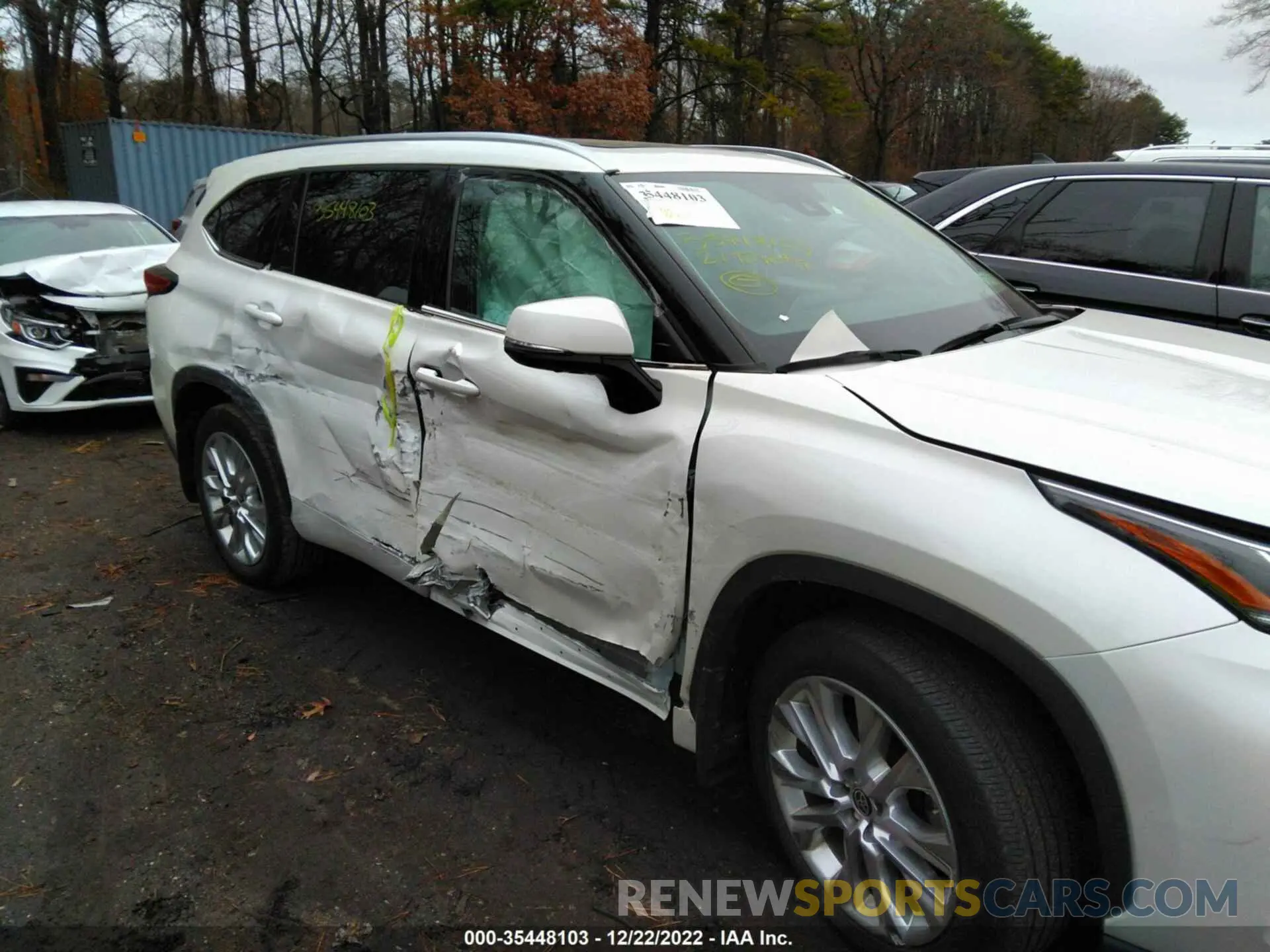 6 fotografías del automóvil dañado 5TDDZRBH0MS065545 TOYOTA HIGHLANDER 2021