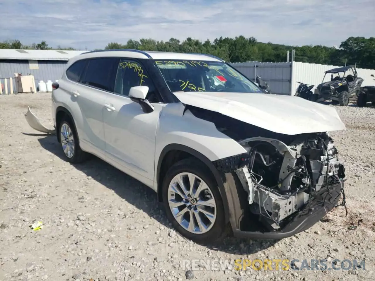 1 fotografías del automóvil dañado 5TDDZRBH1MS524890 TOYOTA HIGHLANDER 2021