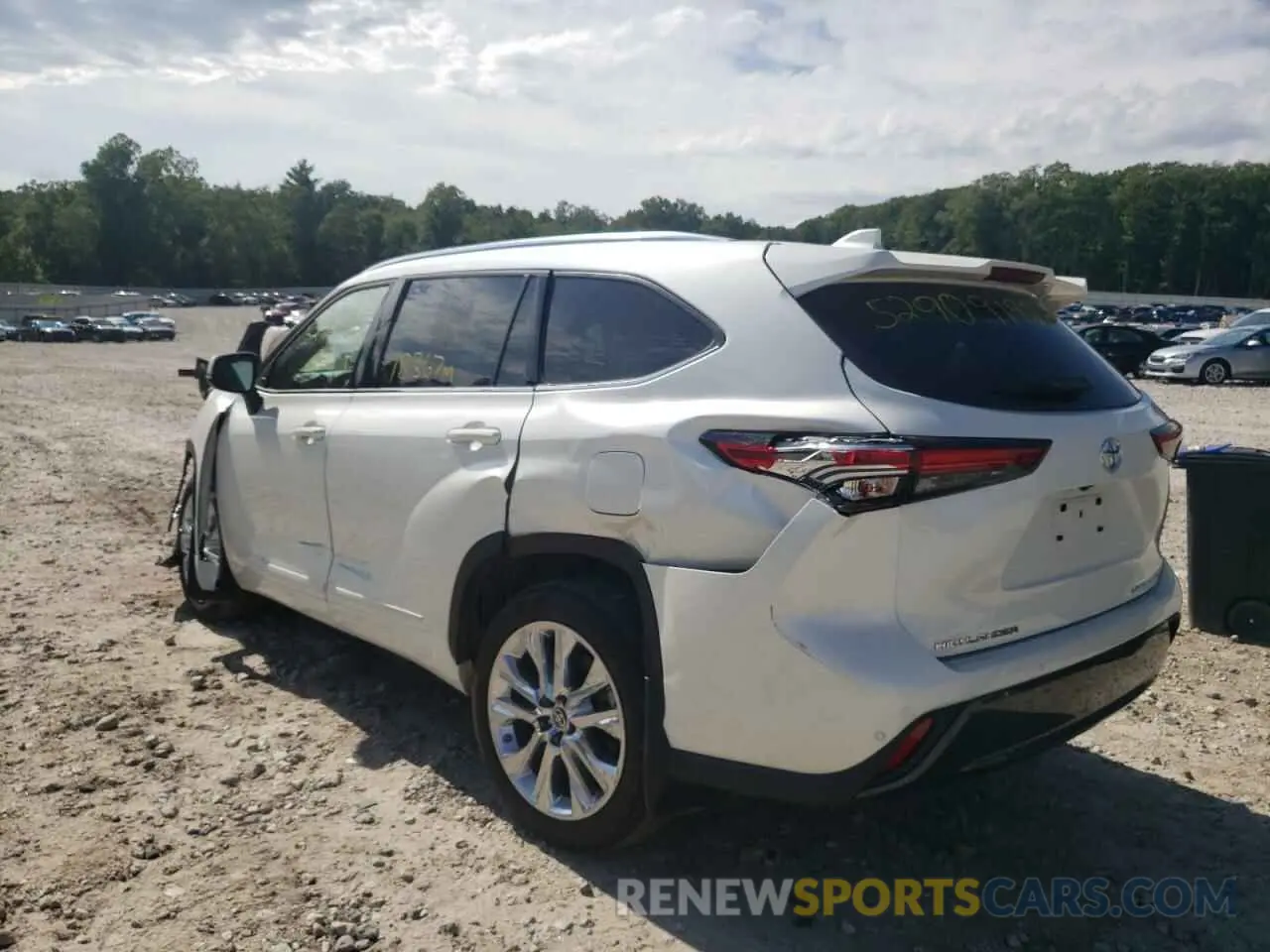 3 fotografías del automóvil dañado 5TDDZRBH1MS524890 TOYOTA HIGHLANDER 2021