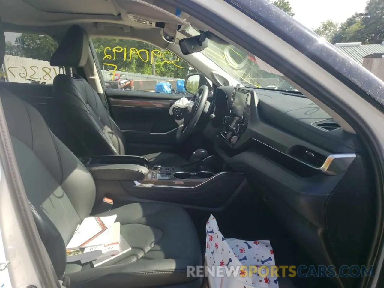 5 fotografías del automóvil dañado 5TDDZRBH1MS524890 TOYOTA HIGHLANDER 2021