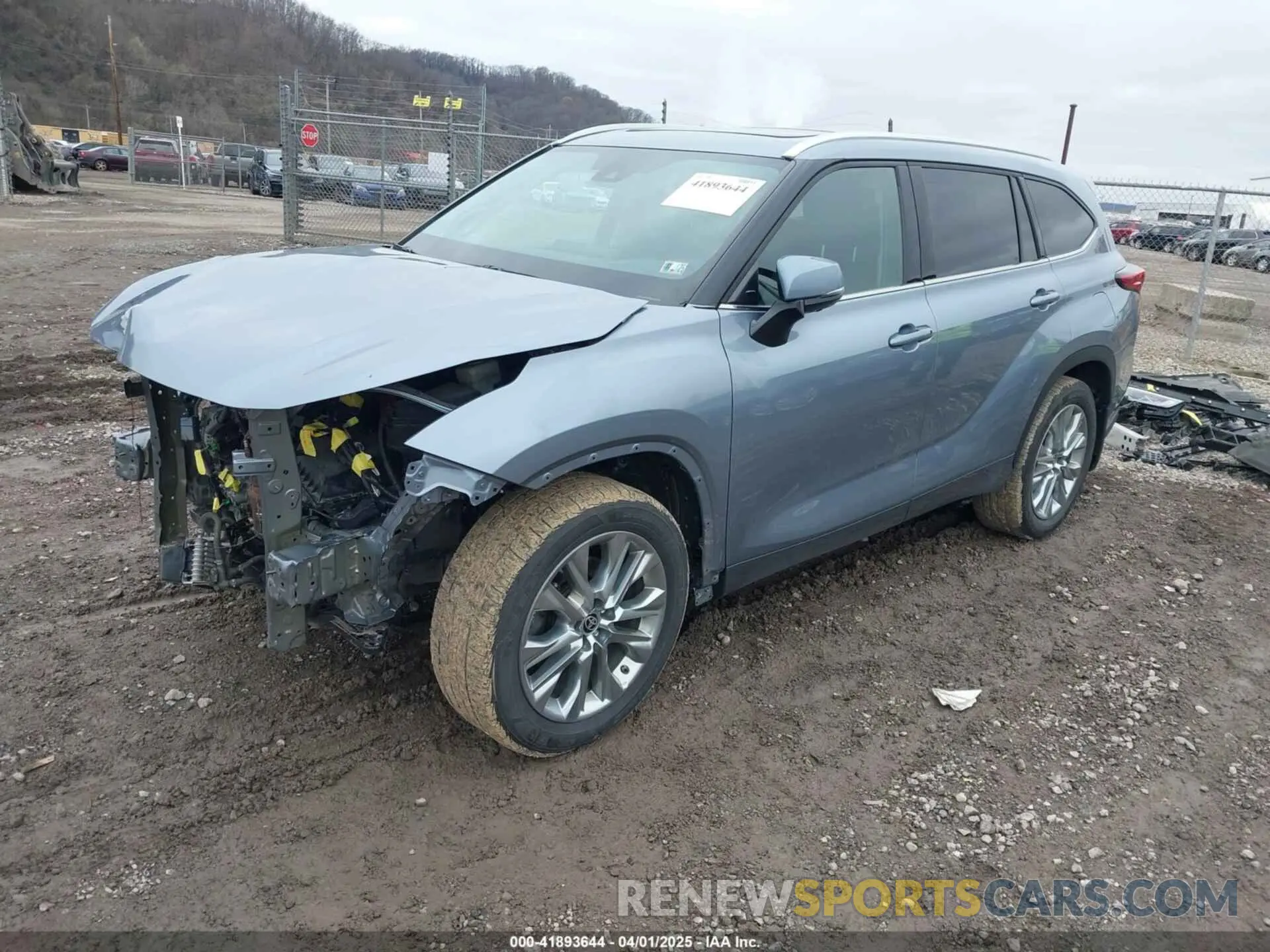 2 fotografías del automóvil dañado 5TDDZRBH2MS108413 TOYOTA HIGHLANDER 2021
