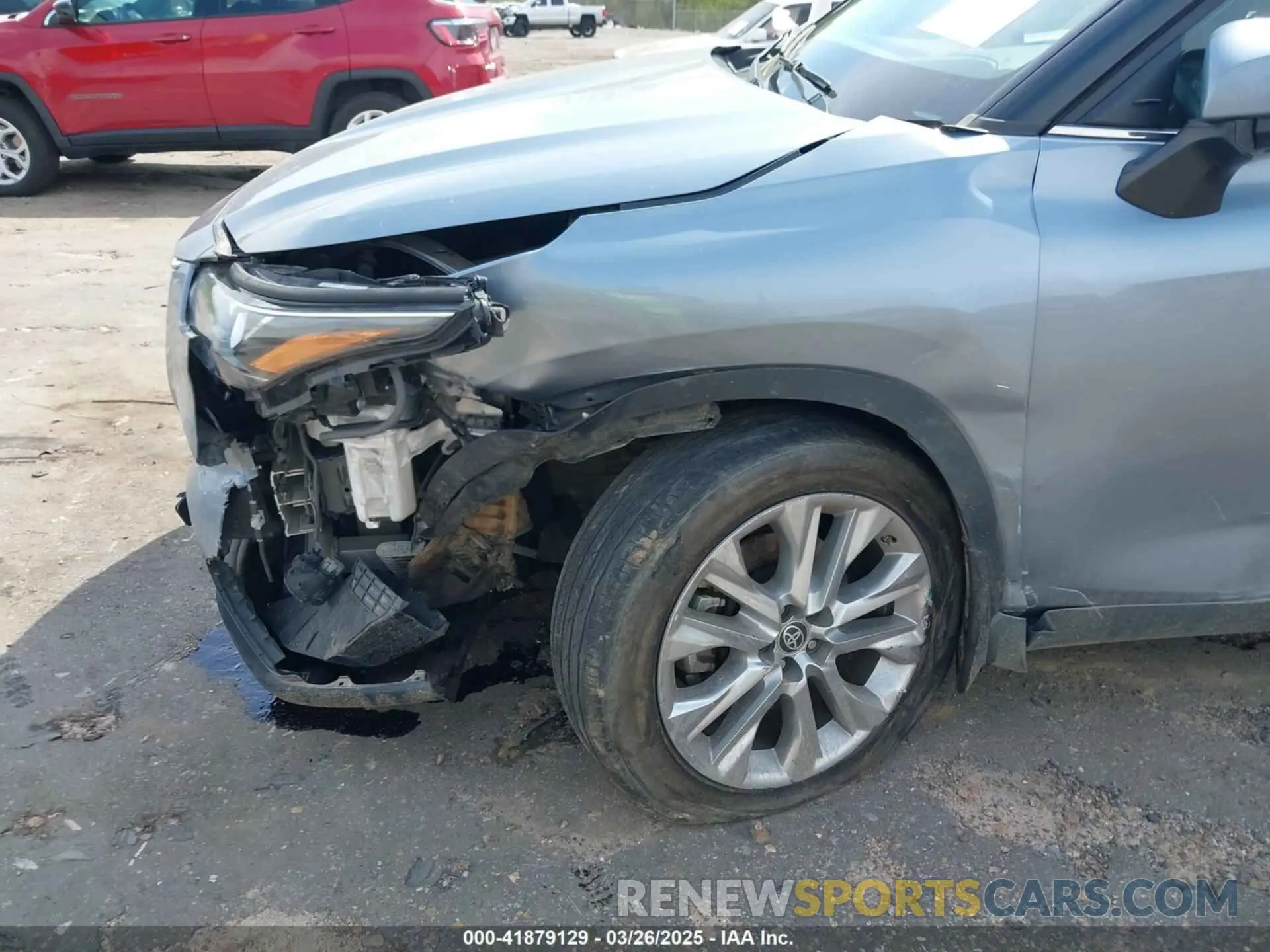 19 fotografías del automóvil dañado 5TDDZRBH2MS119878 TOYOTA HIGHLANDER 2021