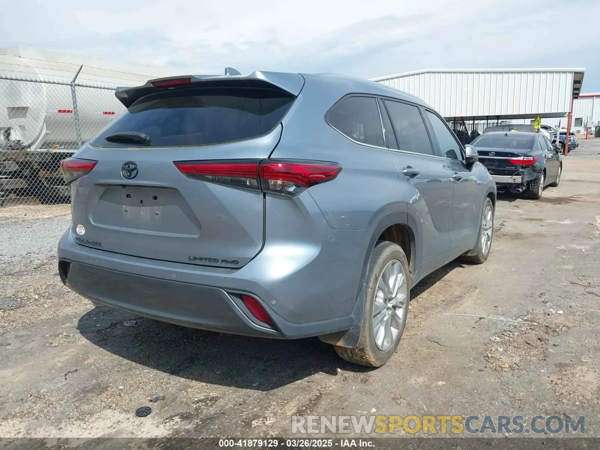 4 fotografías del automóvil dañado 5TDDZRBH2MS119878 TOYOTA HIGHLANDER 2021